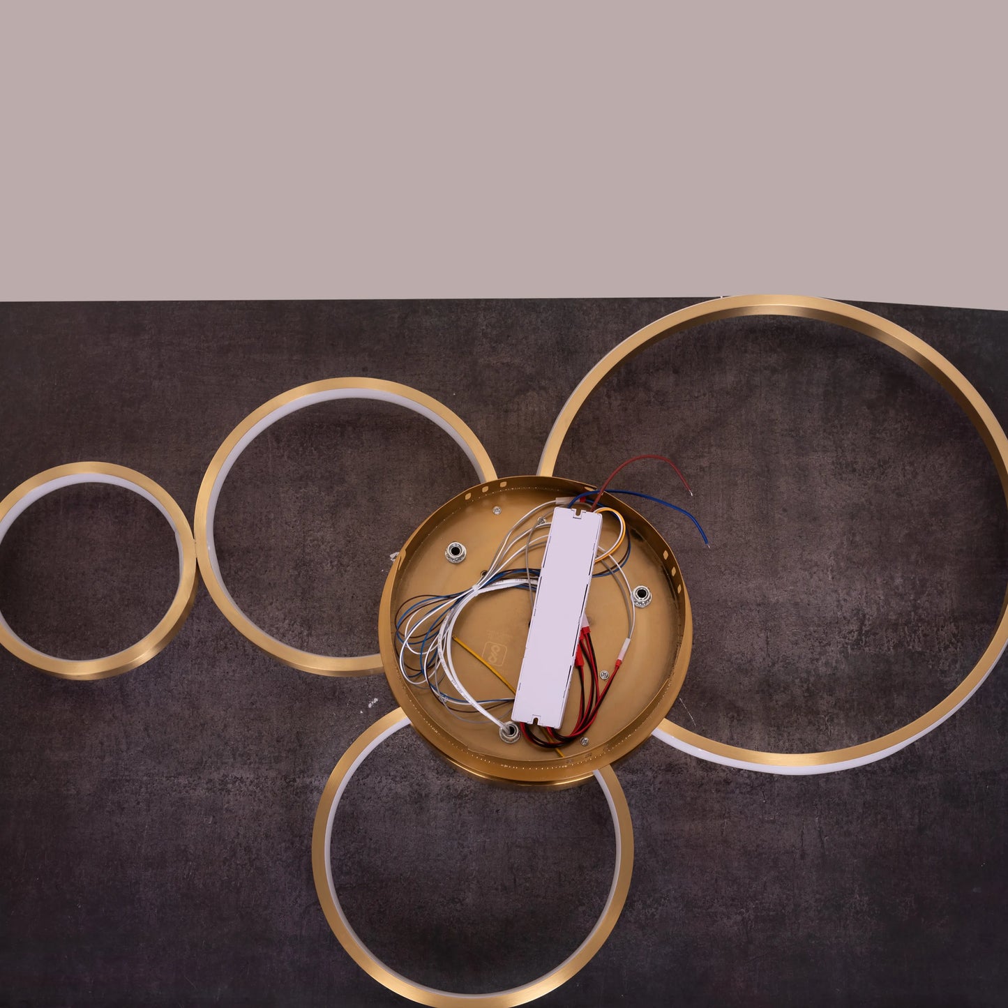 Make It Rain Signature (Gold, 3 Colour Dimmable LED with Remote Control) Crystal Ceiling Light