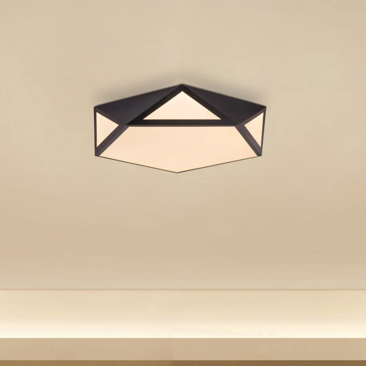 Give A Little (Black, 3 Color Built-In LED) Ceiling Light