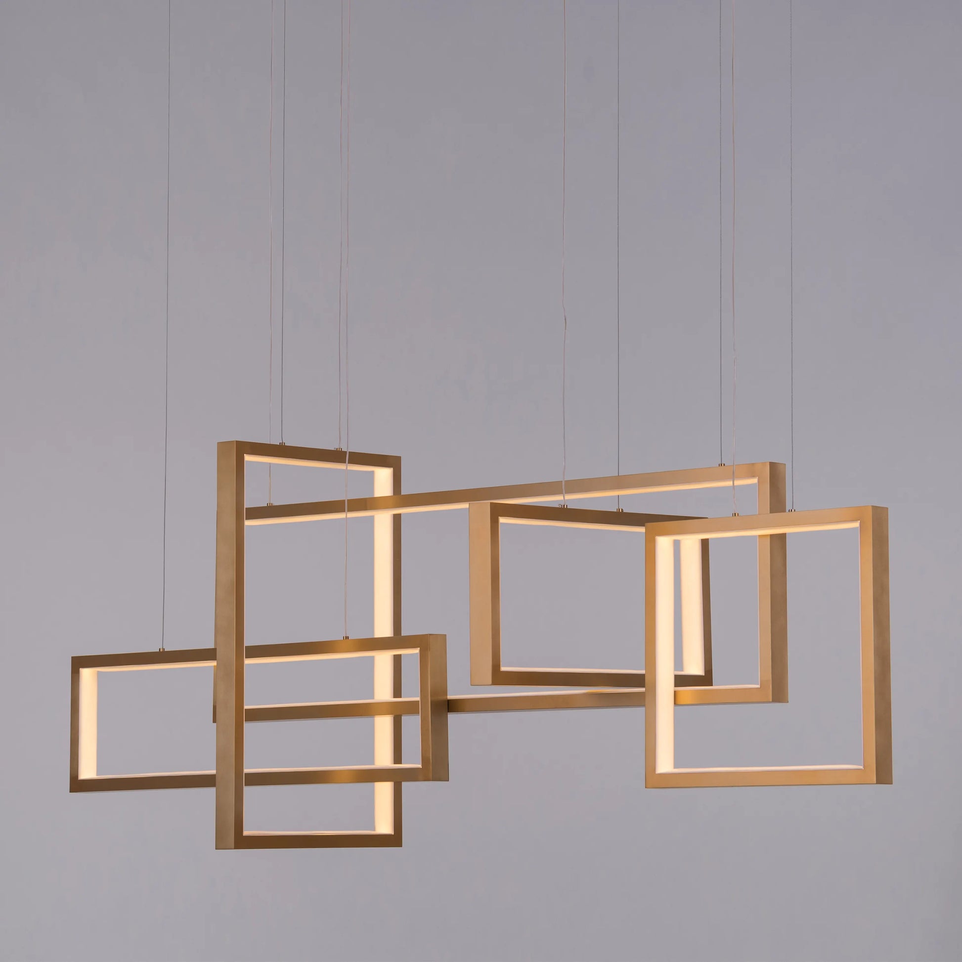 Three Day Weekend Chandelier in gold finish