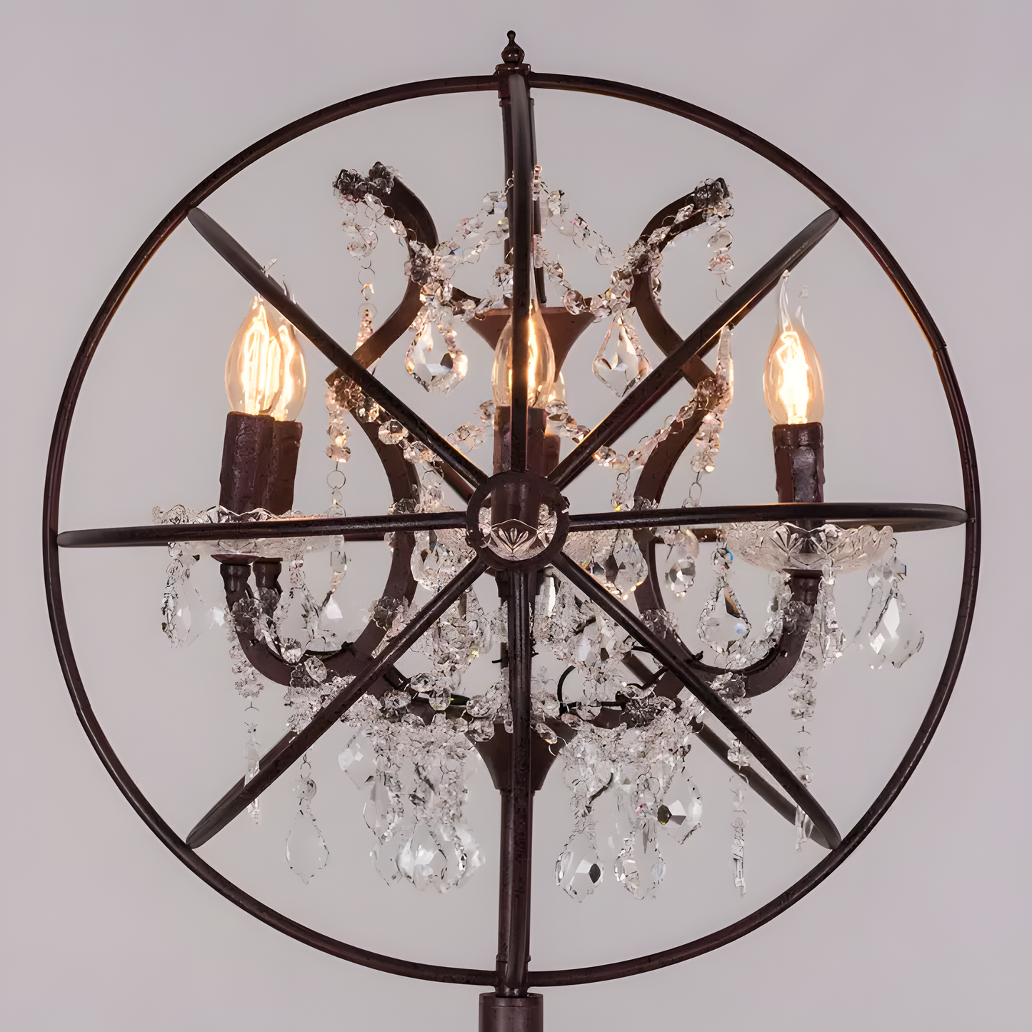 Moonlight Rendezvous (Antique Rust Finish) Floor Lamp