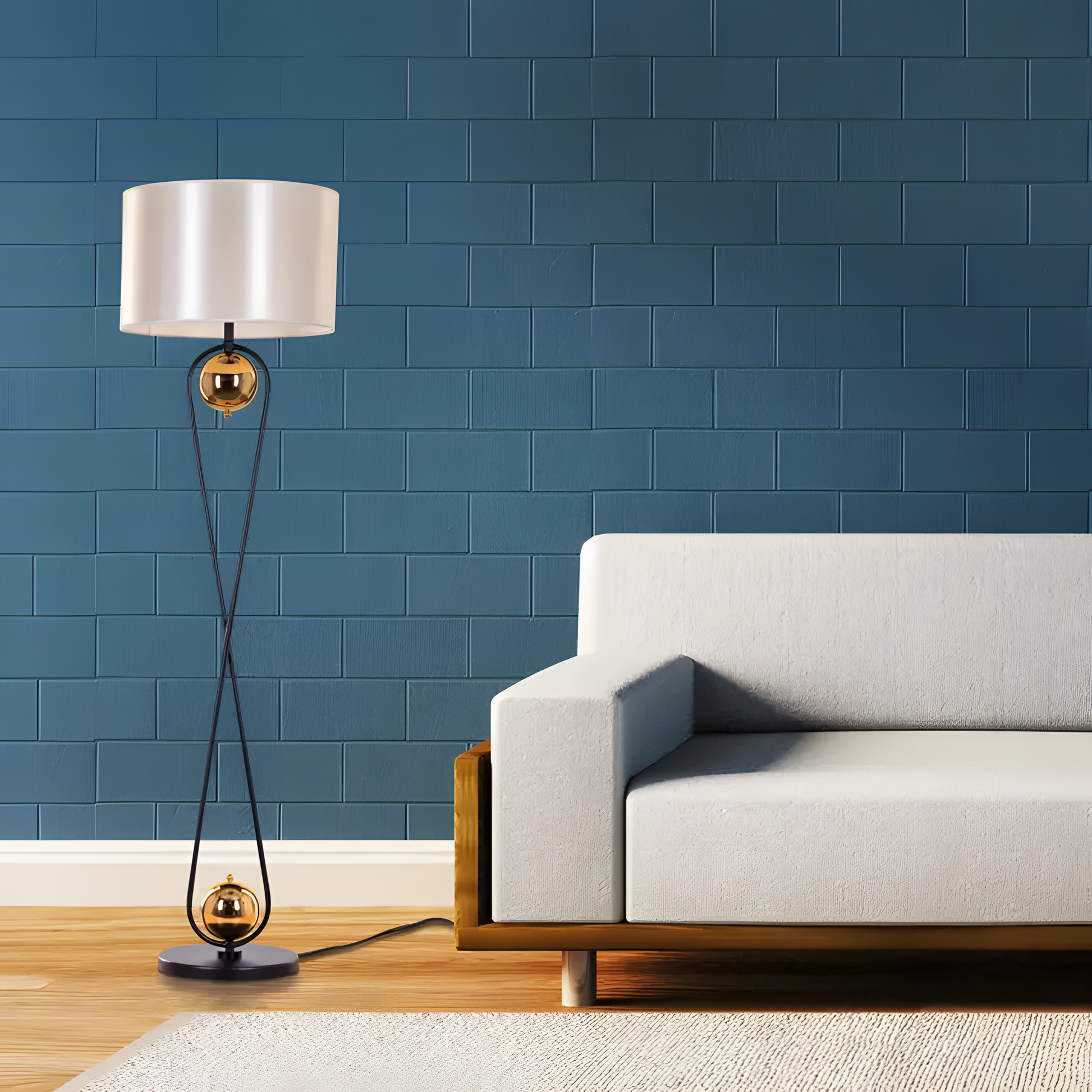 Versatile floor lamp for various decor styles