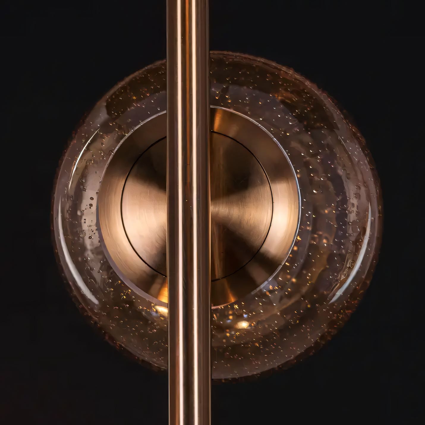 Captivating Air Bubble-Infused Glass Shades Floor Lamp