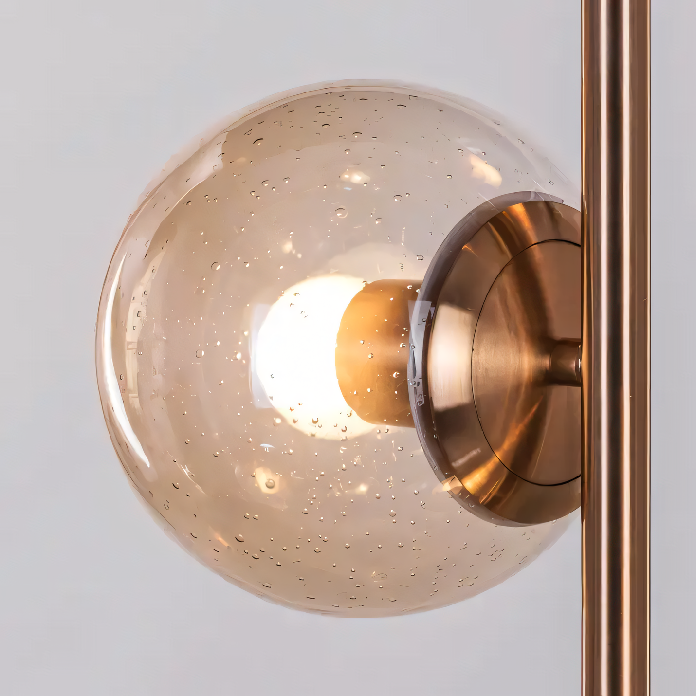 Sophisticated and Refined Matte Gold and Marble Floor Lighting