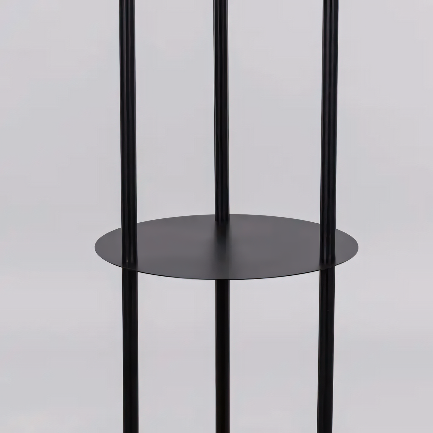 Sleek and modern design of the Shelf Help Black Floor Lamp