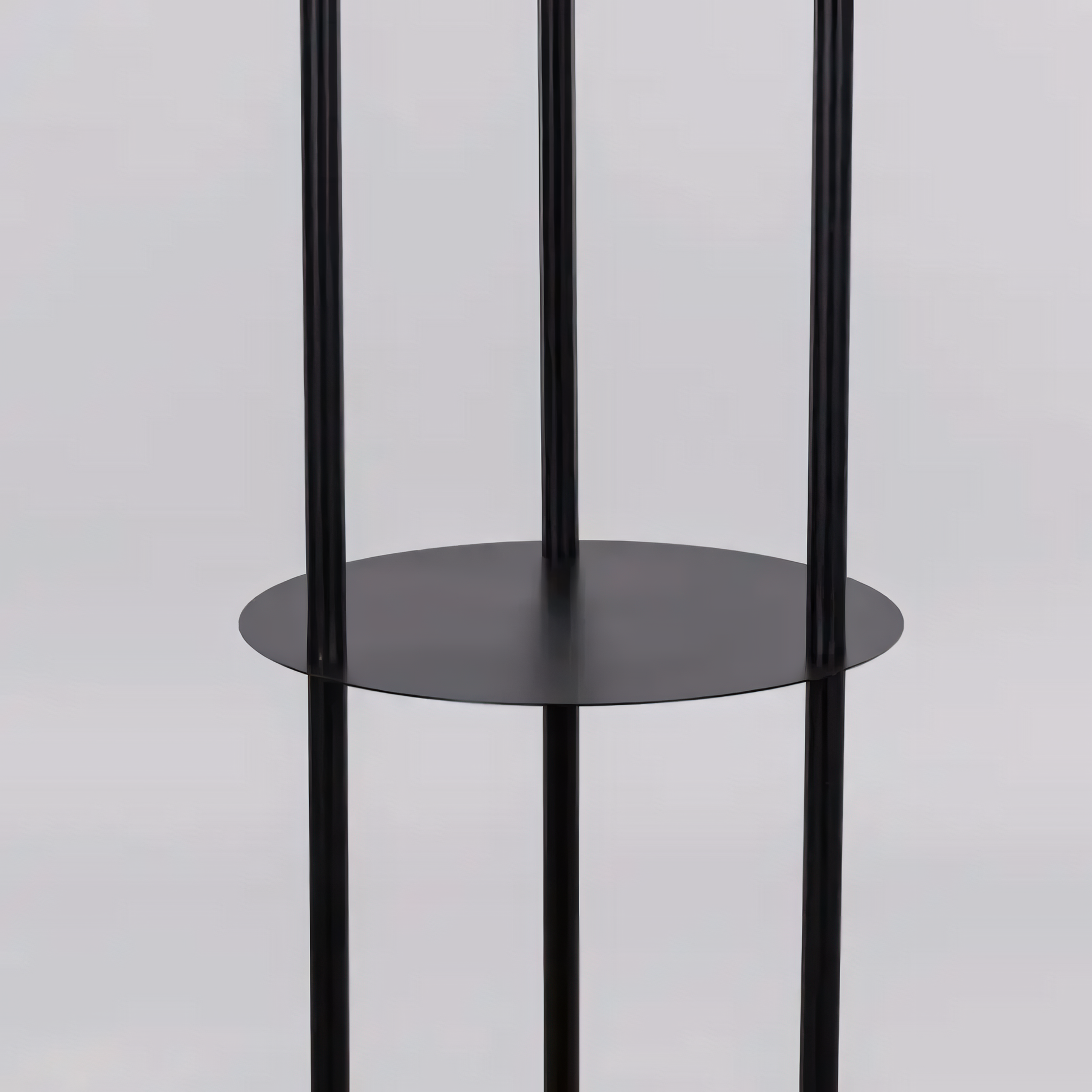 Sleek and modern design of the Shelf Help Black Floor Lamp