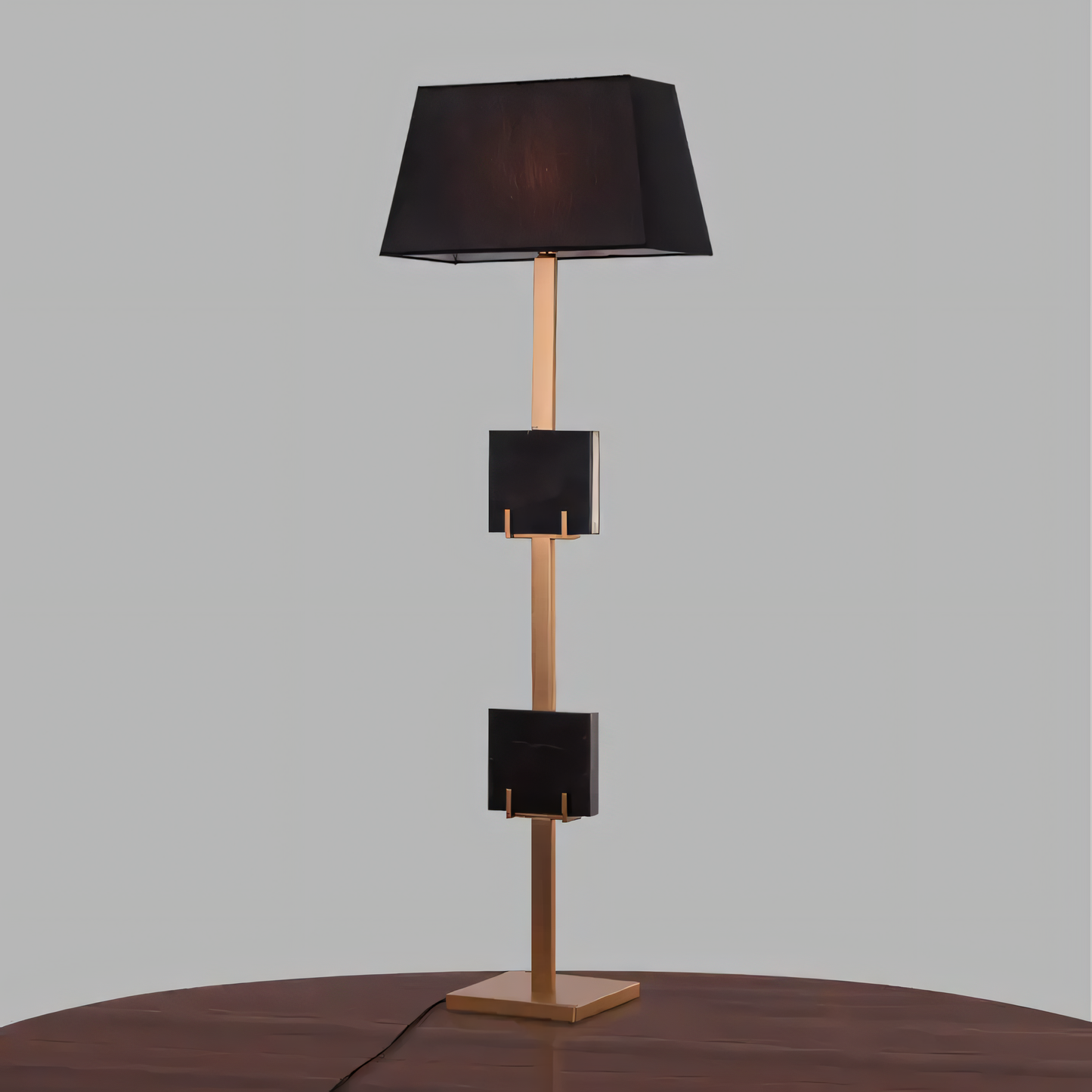 Marbled (Black) Floor Lamp