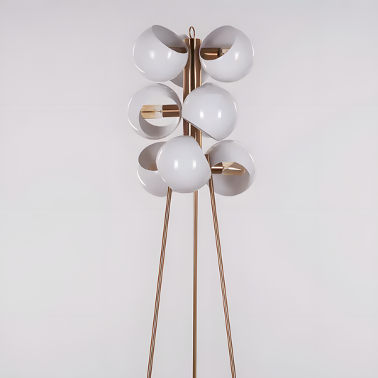 Greek To Me (White Shade) Floor Lamp