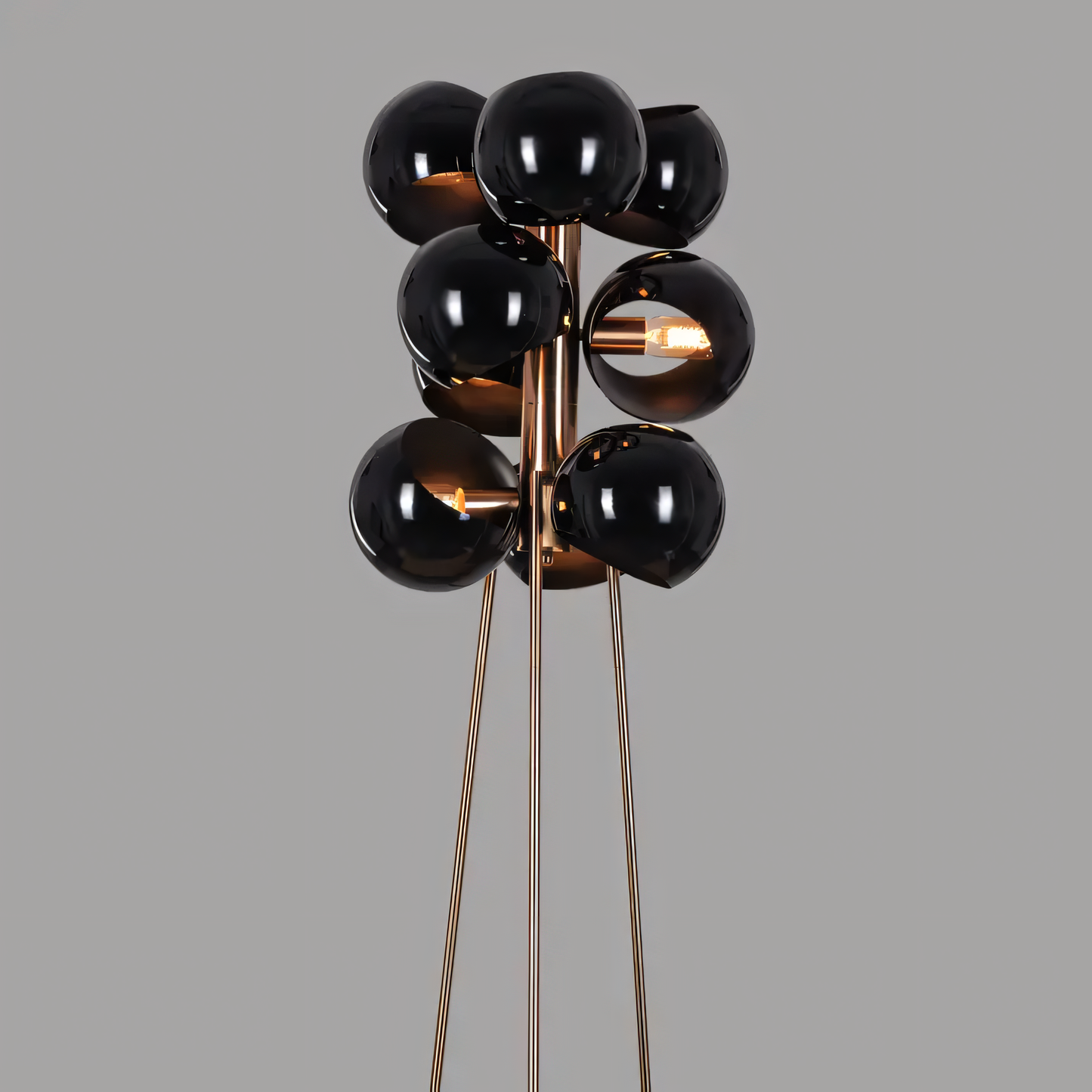 Greek To Me (Black Shade) Floor Lamp