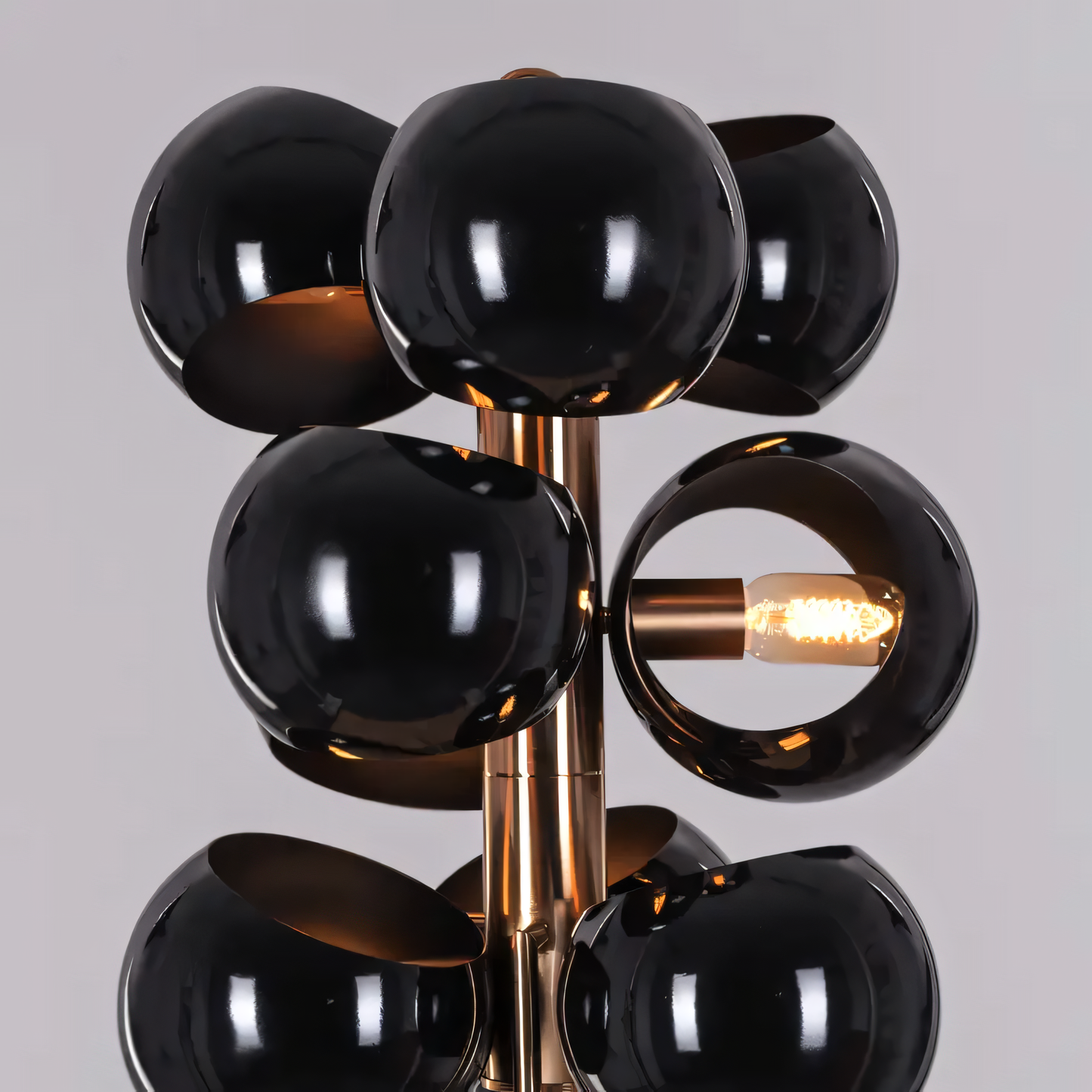Greek To Me (Black Shade) Floor Lamp
