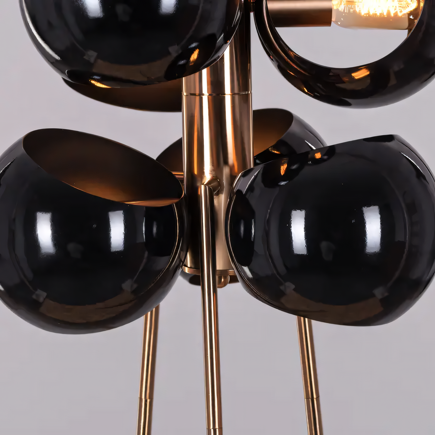 Greek To Me (Black Shade) Floor Lamp