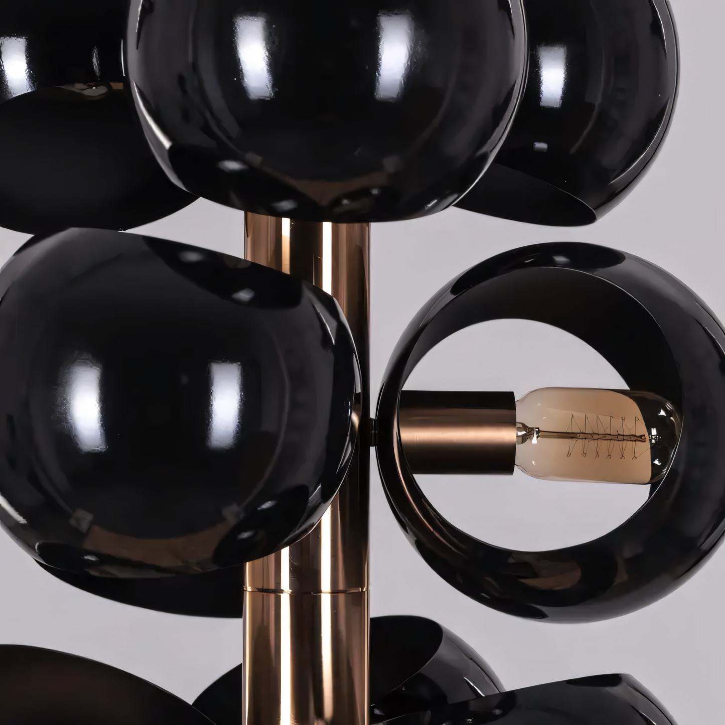 Greek To Me (Black Shade) Floor Lamp