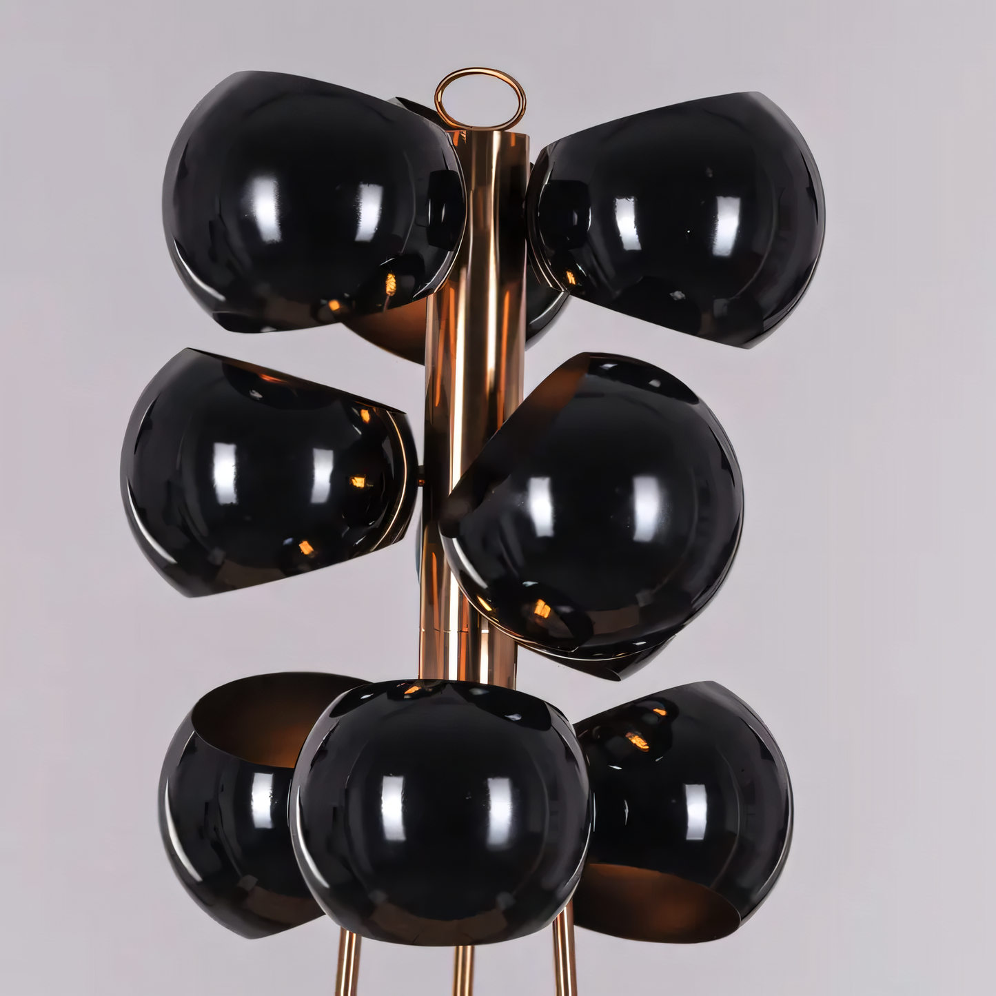 Greek To Me (Black Shade) Floor Lamp