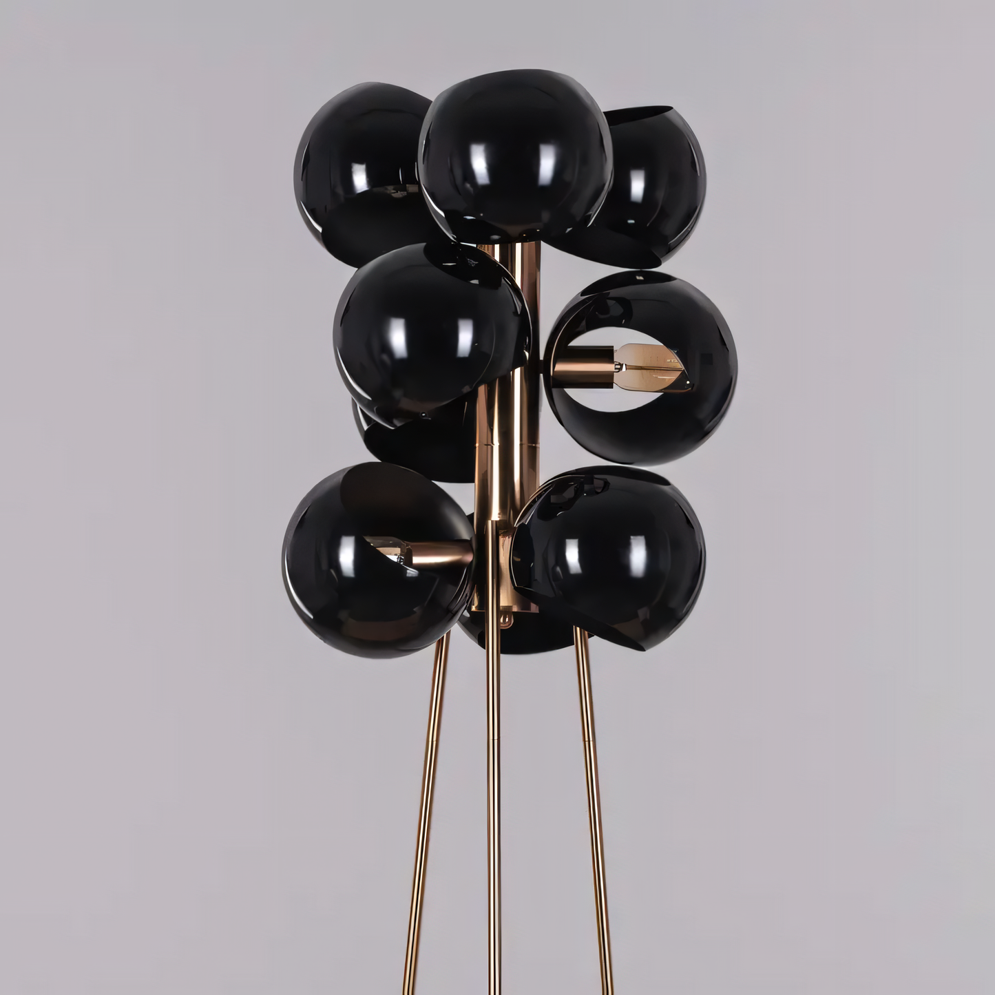Greek To Me (Black Shade) Floor Lamp
