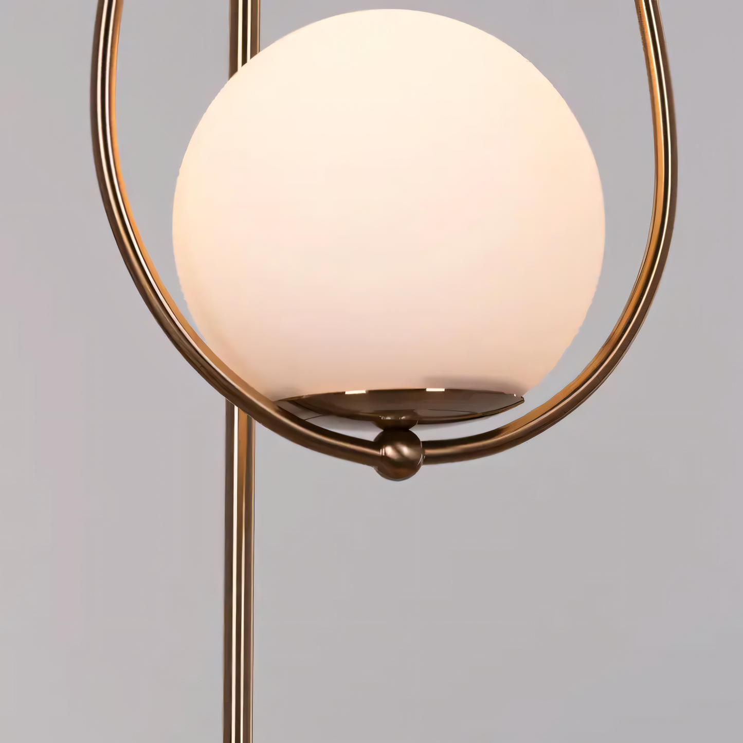 Heart On Fire Smart LED Floor Lamp as a focal point in a modern, villa-inspired living space