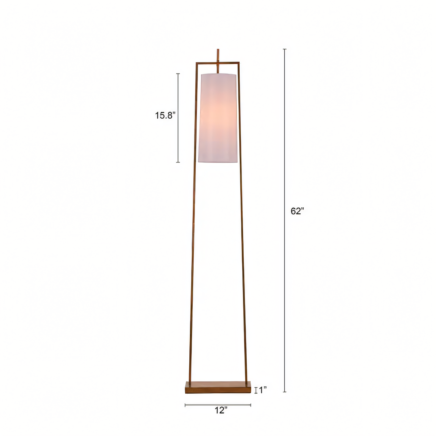Luxurious Antique-Gold Floor Lamp for a Modern City-Inspired Look