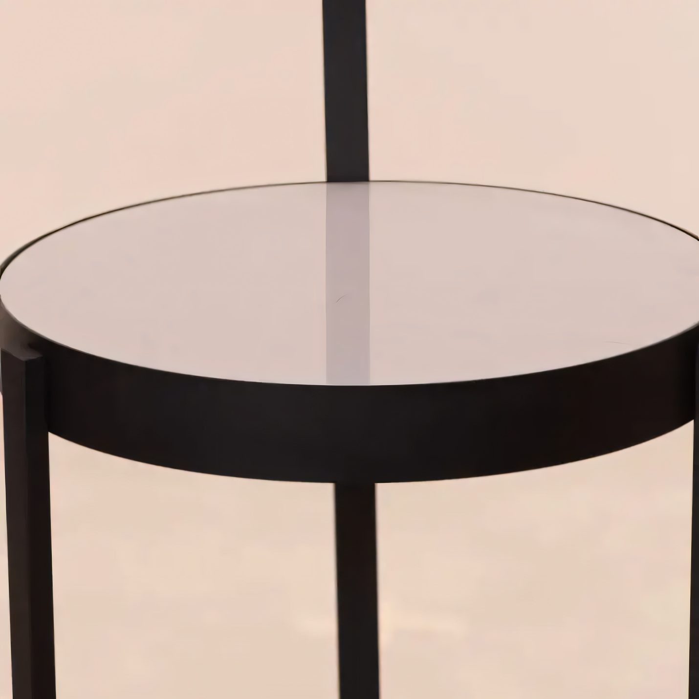 Sculptural floor lamp with clean lines and natural marble details