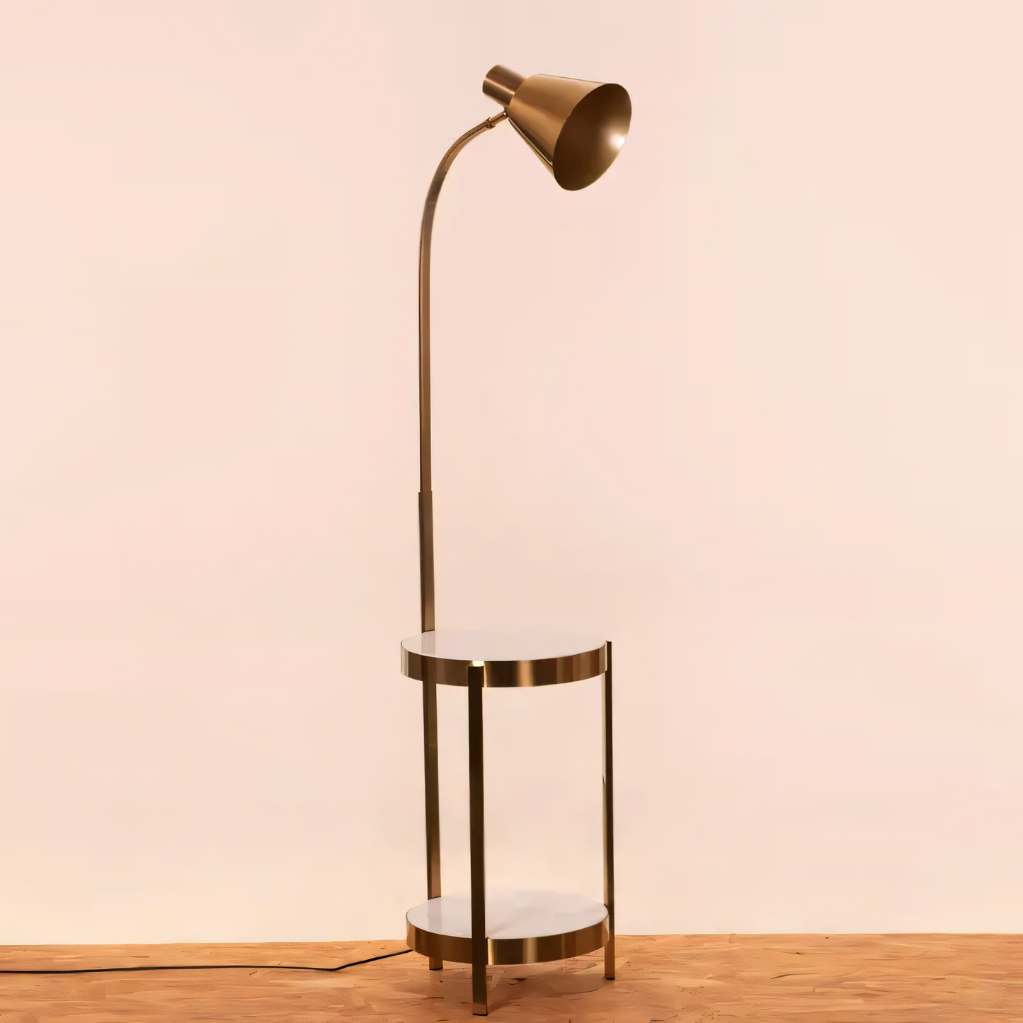 Statement floor lamp exuding elegance and opulence