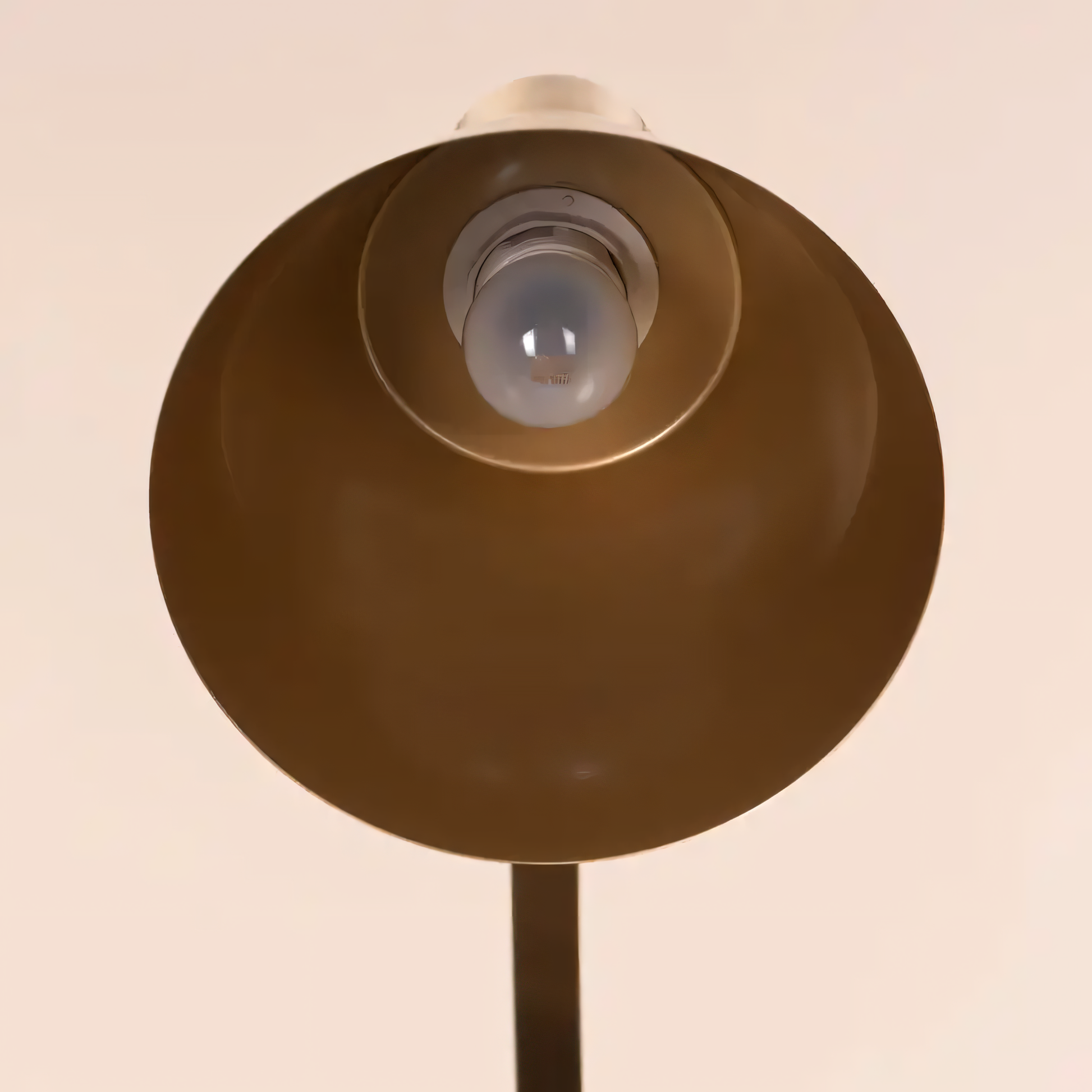 Elegant floor lamp with white marble slabs and golden frame