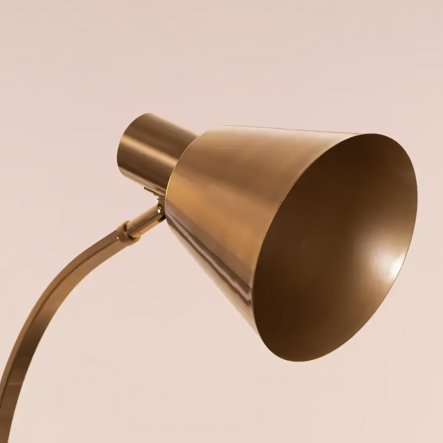 Exquisite gold floor lamp with pristine white marble accents