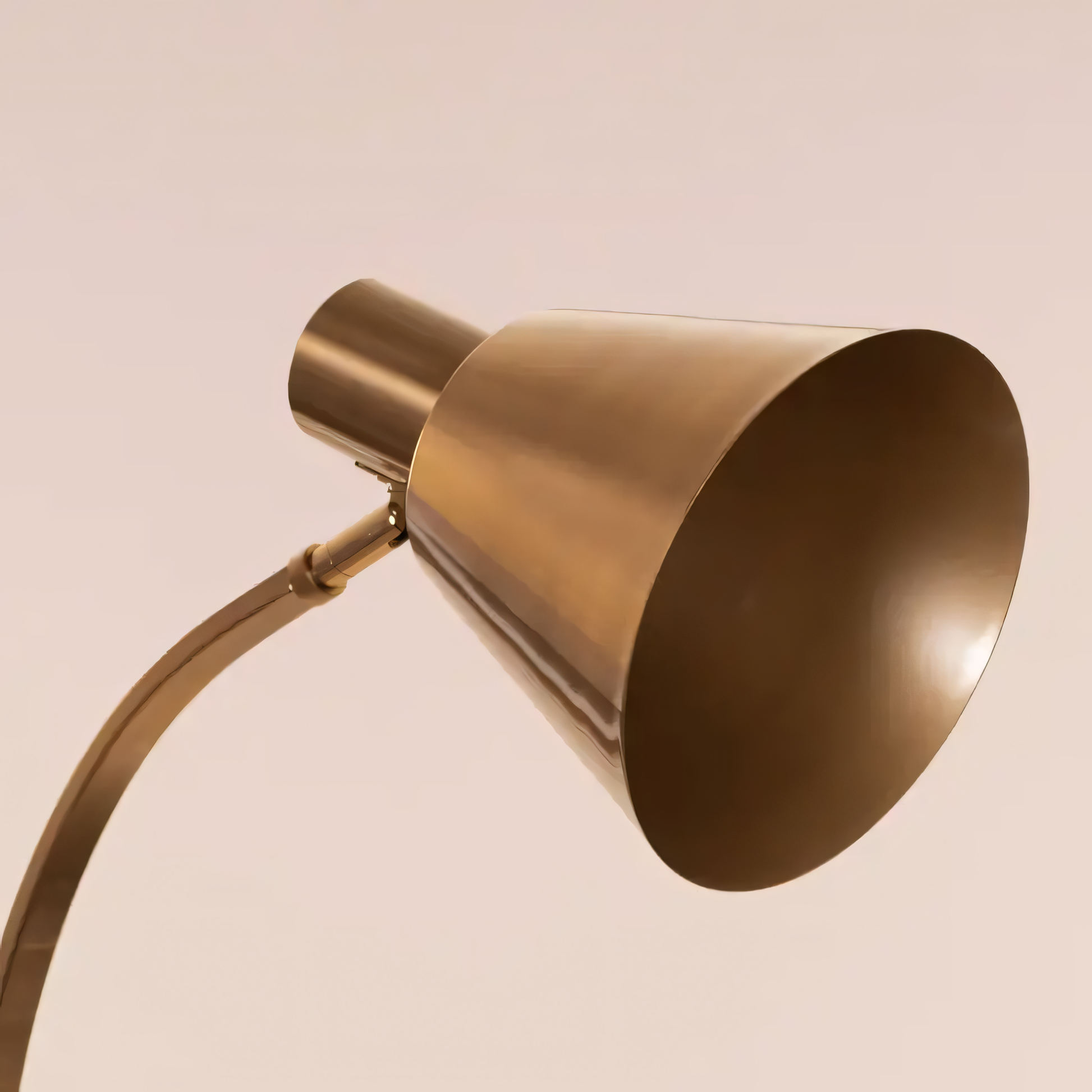 Exquisite gold floor lamp with pristine white marble accents