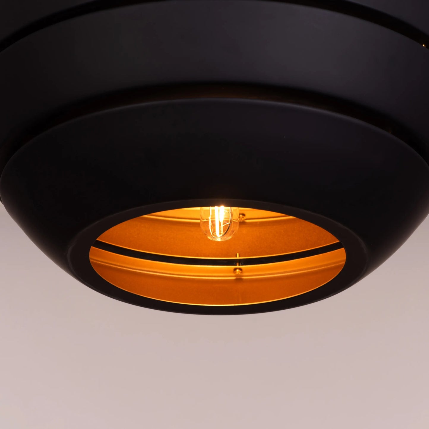 Elegant Daybreak Pendant Light in Sleek Black Finish