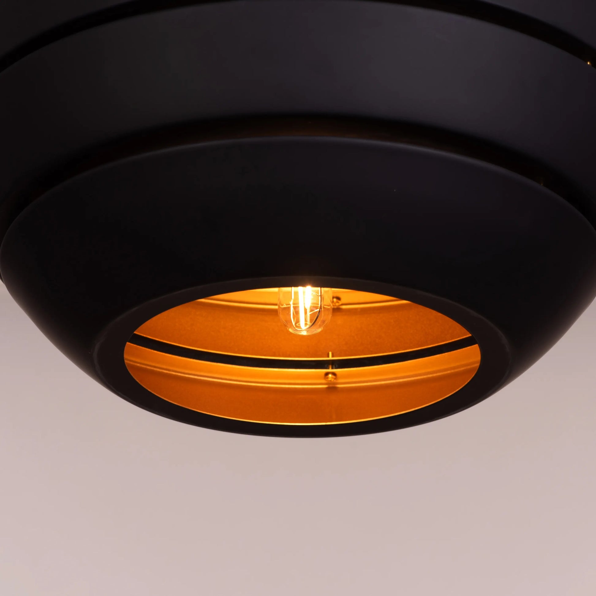 Elegant Daybreak Pendant Light in Sleek Black Finish
