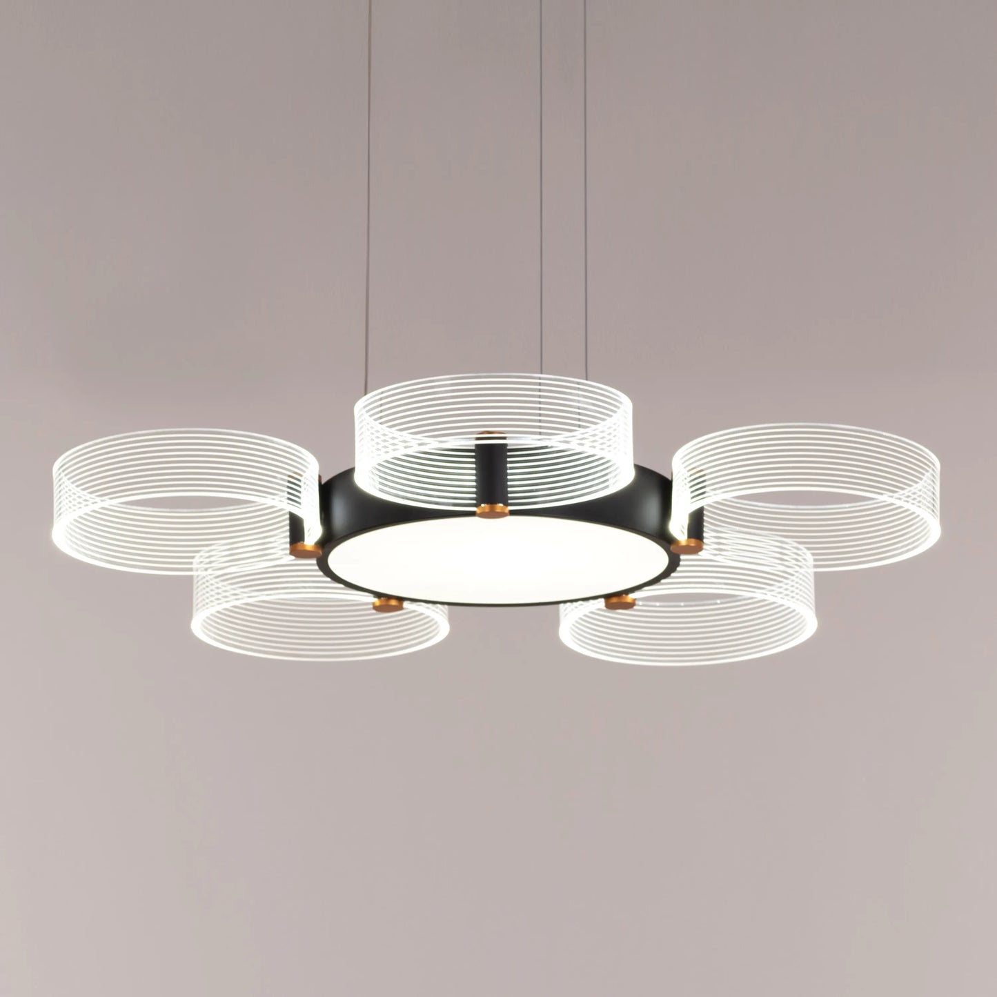 Meet And Greet (Large, 5 Head, Dimmable LED with Remote Control) Chandelier