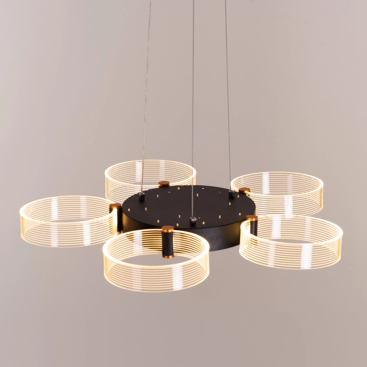 Meet And Greet (Large, 5 Head, Dimmable LED with Remote Control) Chandelier