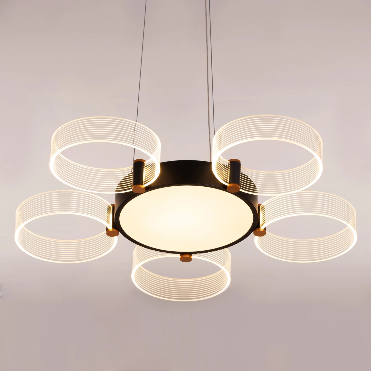 Meet And Greet (Large, 5 Head, Dimmable LED with Remote Control) Chandelier