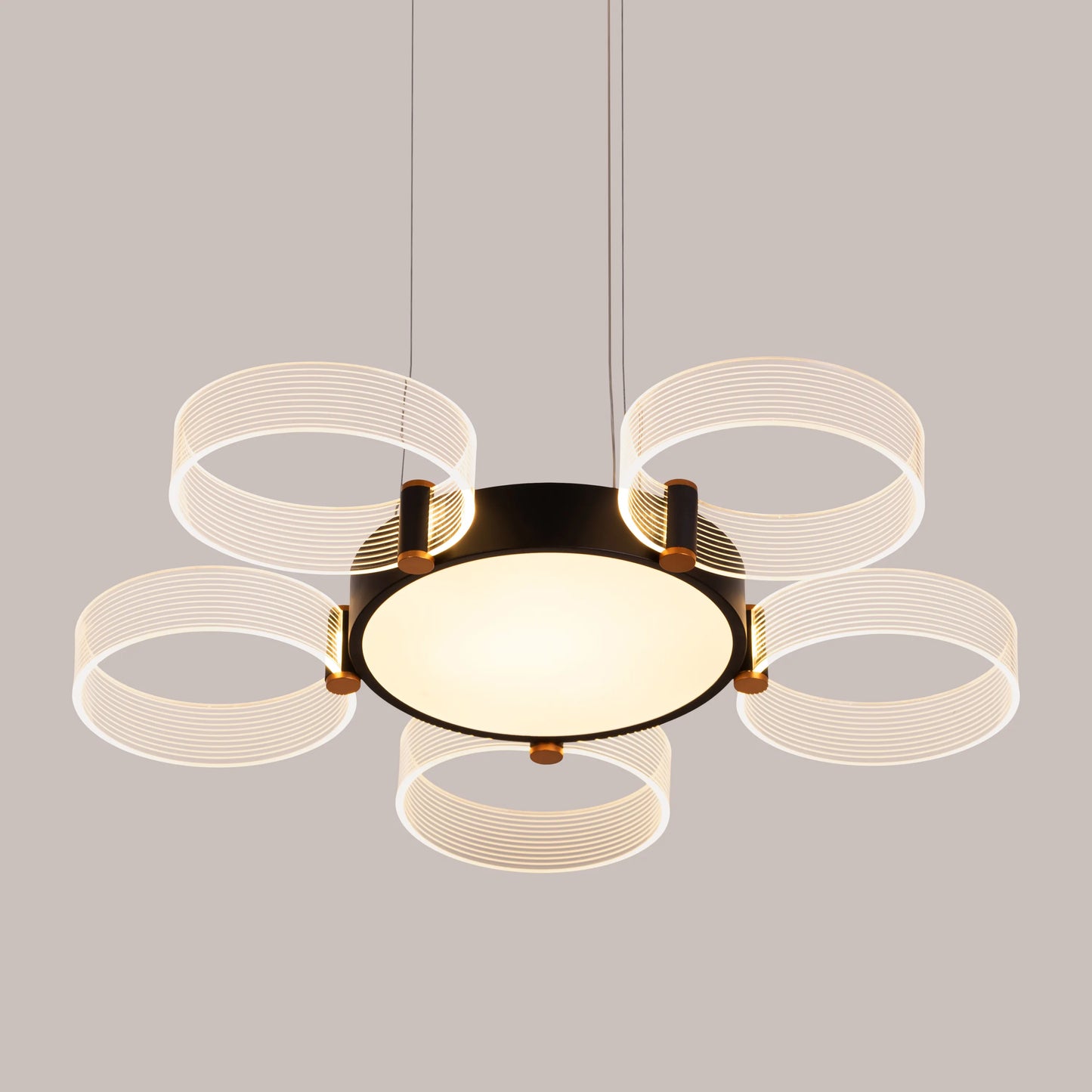 Meet And Greet (Large, 5 Head, Dimmable LED with Remote Control) Chandelier