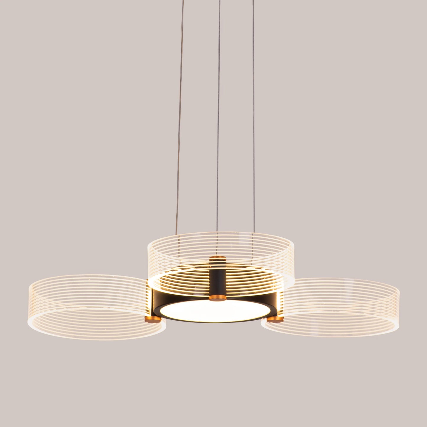 Meet And Greet (Small, 3 Head, Dimmable LED with Remote Control) Chandelier