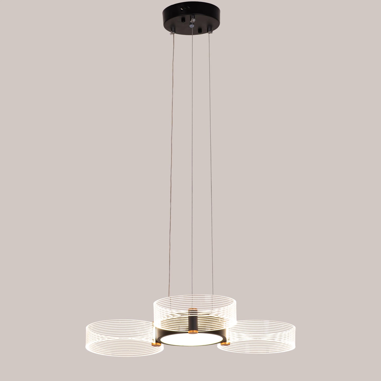 Meet And Greet (Small, 3 Head, Dimmable LED with Remote Control) Chandelier