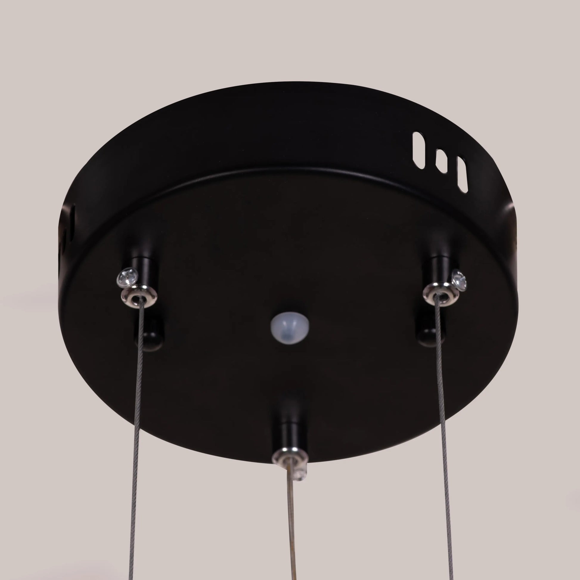 Meet And Greet small chandelier with 3 dimmable LED heads and remote control