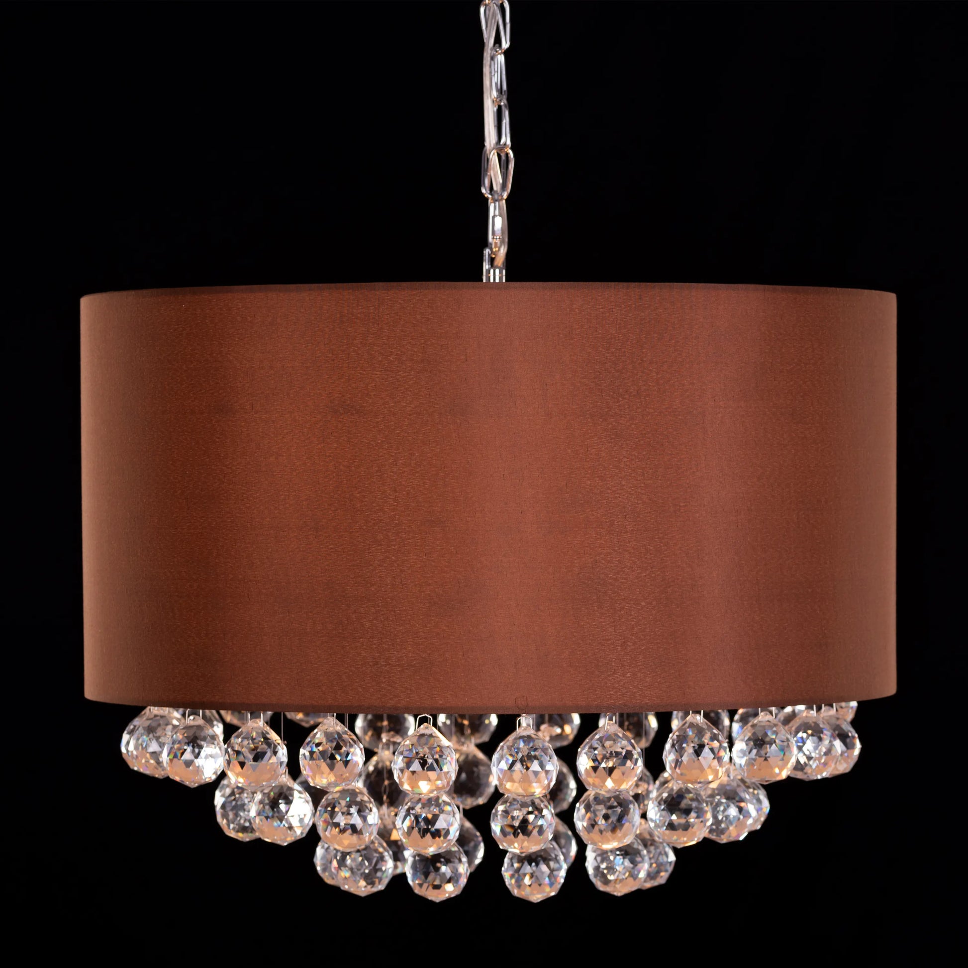 Sing Along Crystal Chandelier with elegant crystal accents.