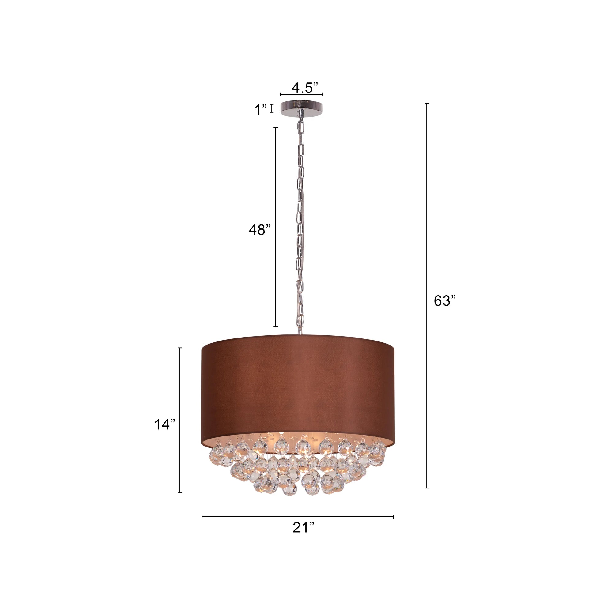 Sing Along Crystal Chandelier with elegant crystal accents.