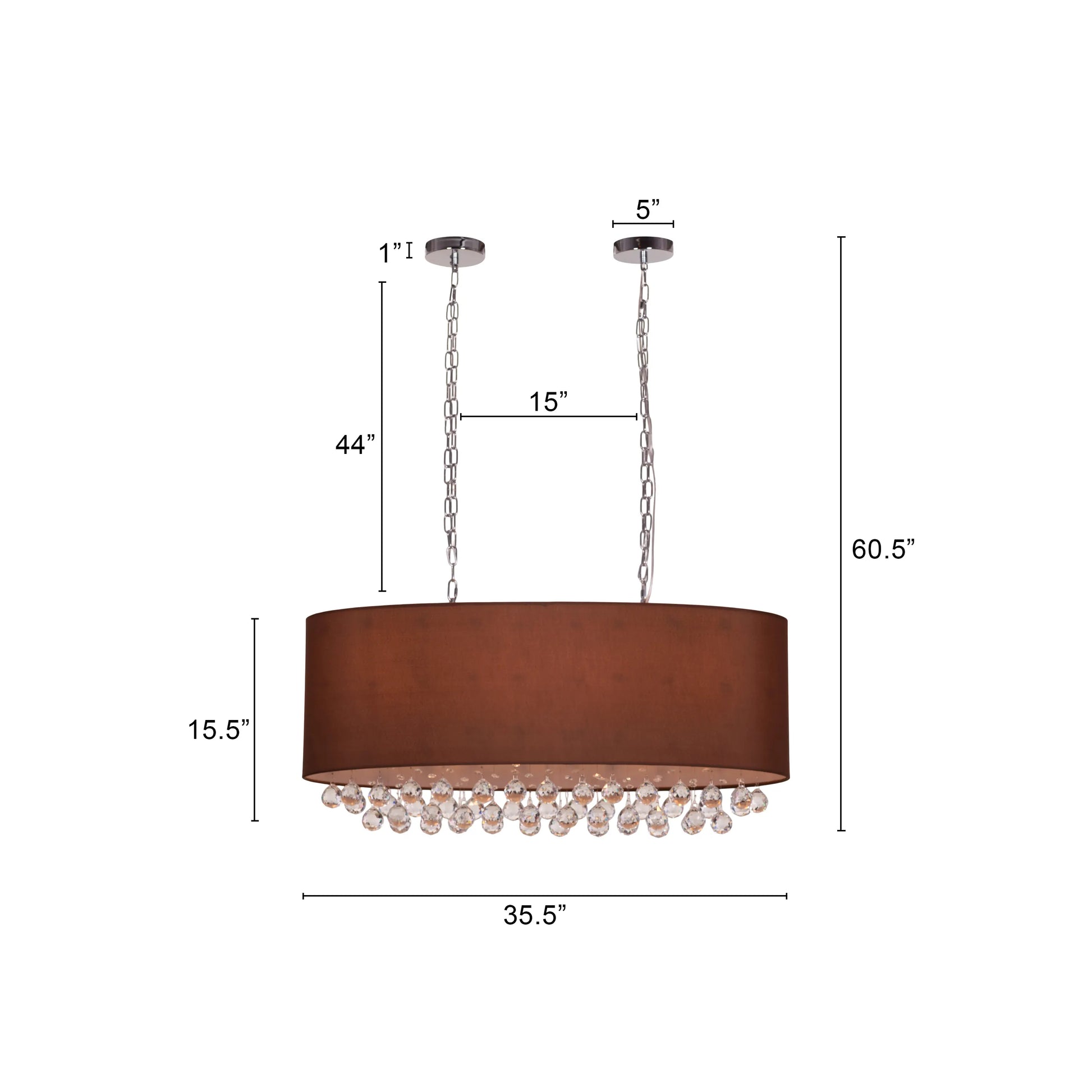 Sing Along Crystal Chandelier with elegant crystal accents.