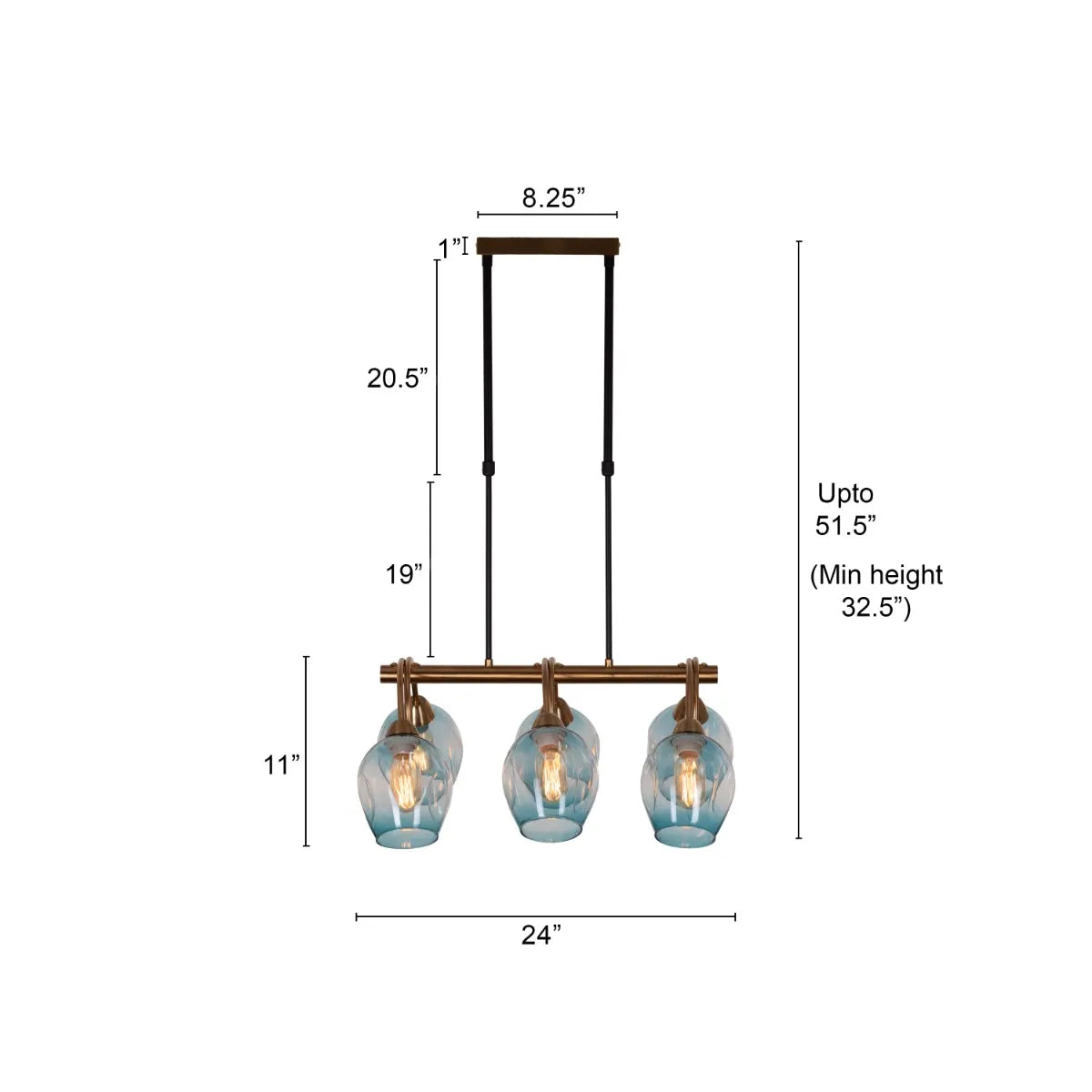 Mykonos Memories Glass Chandelier