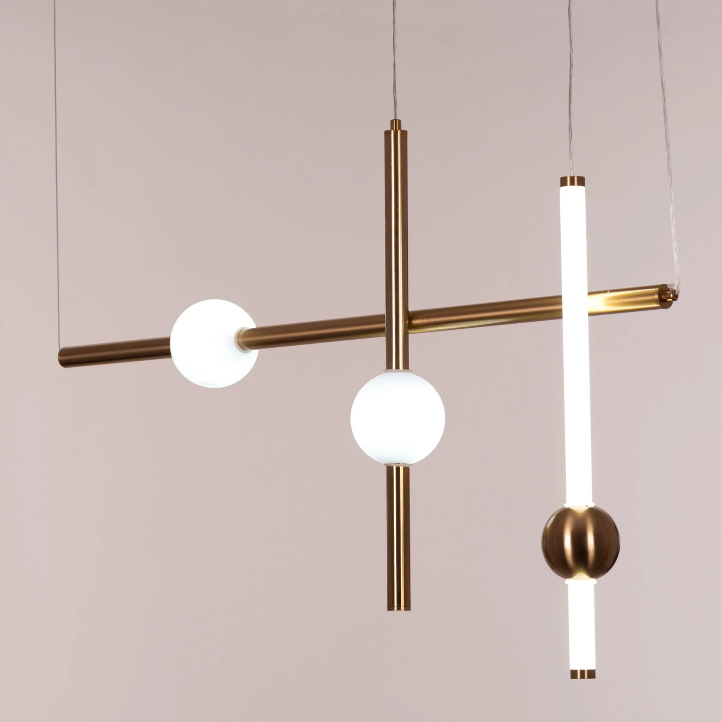 Sweet Dreams (Large, Gold, 3 Colour Built-In-LED) Chandelier