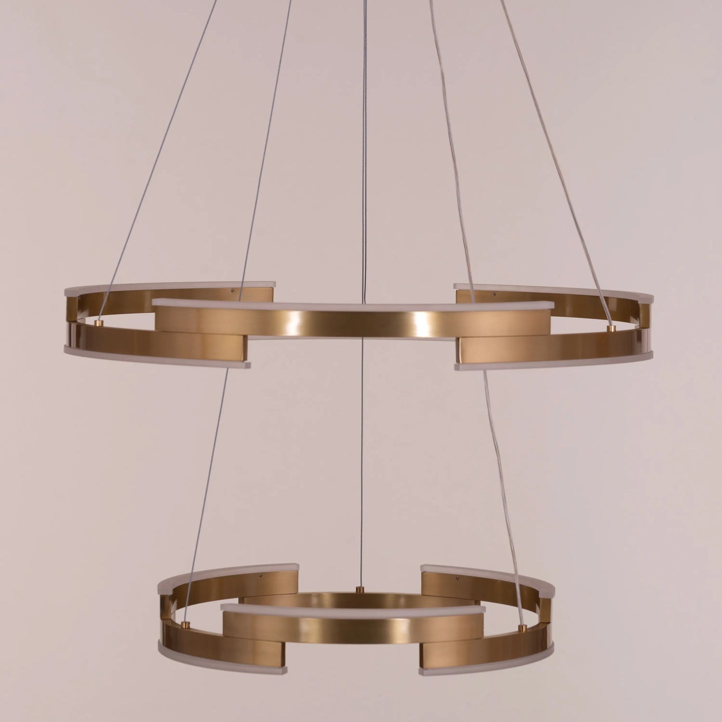 Bring A Friend (Medium, Gold, Dimmable LED with Remote Control) Chandelier
