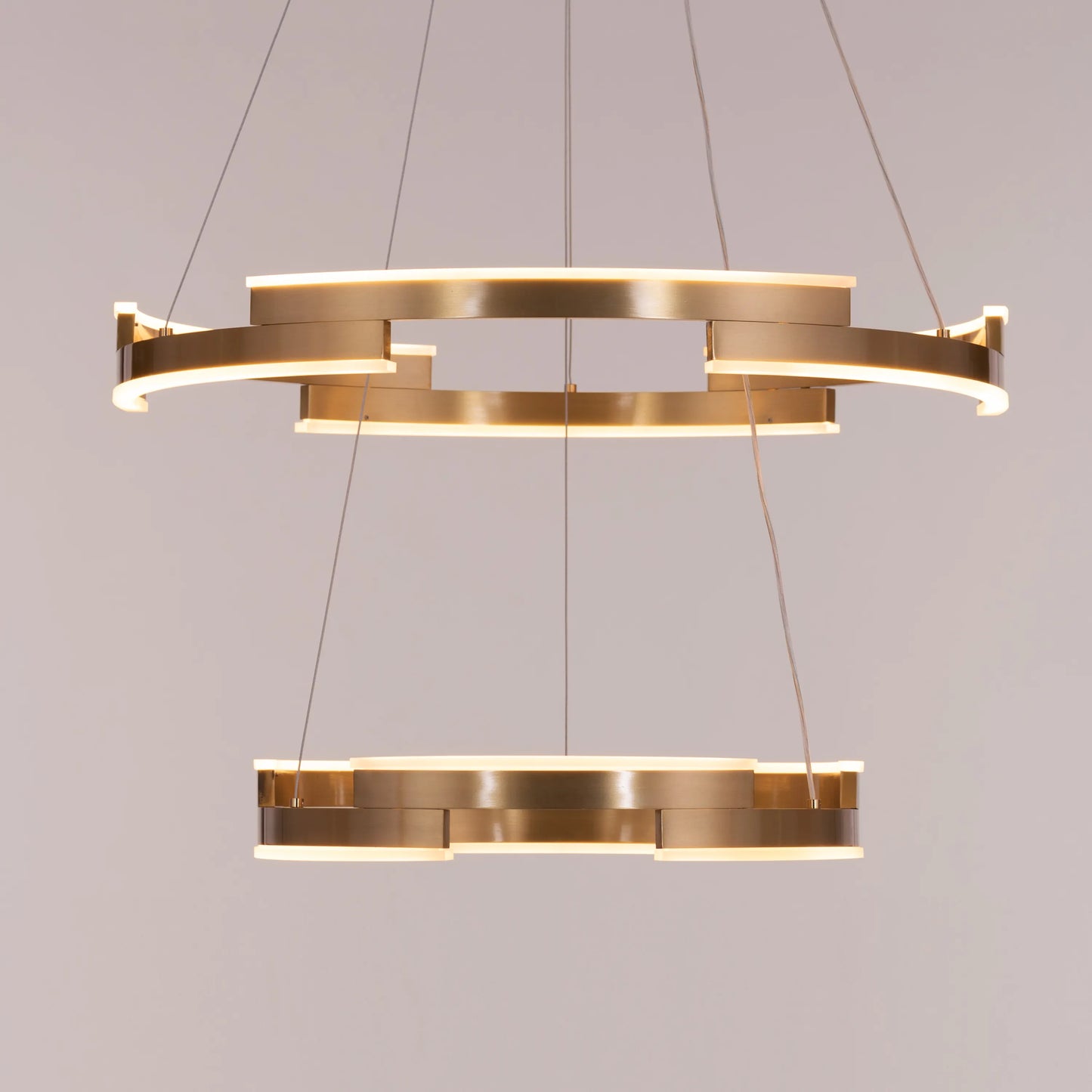 Bring A Friend (Medium, Gold, Dimmable LED with Remote Control) Chandelier