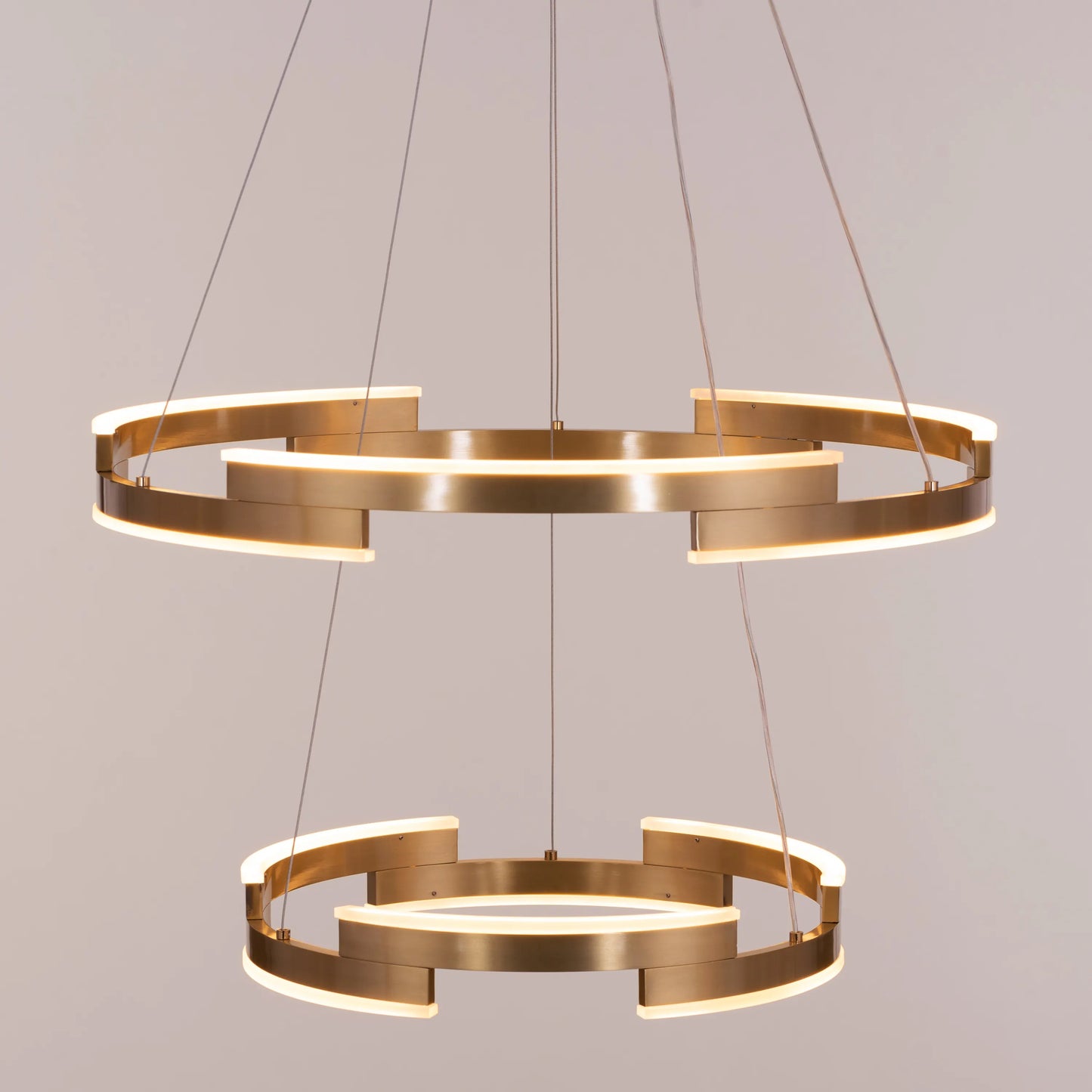 Bring A Friend (Medium, Gold, Dimmable LED with Remote Control) Chandelier