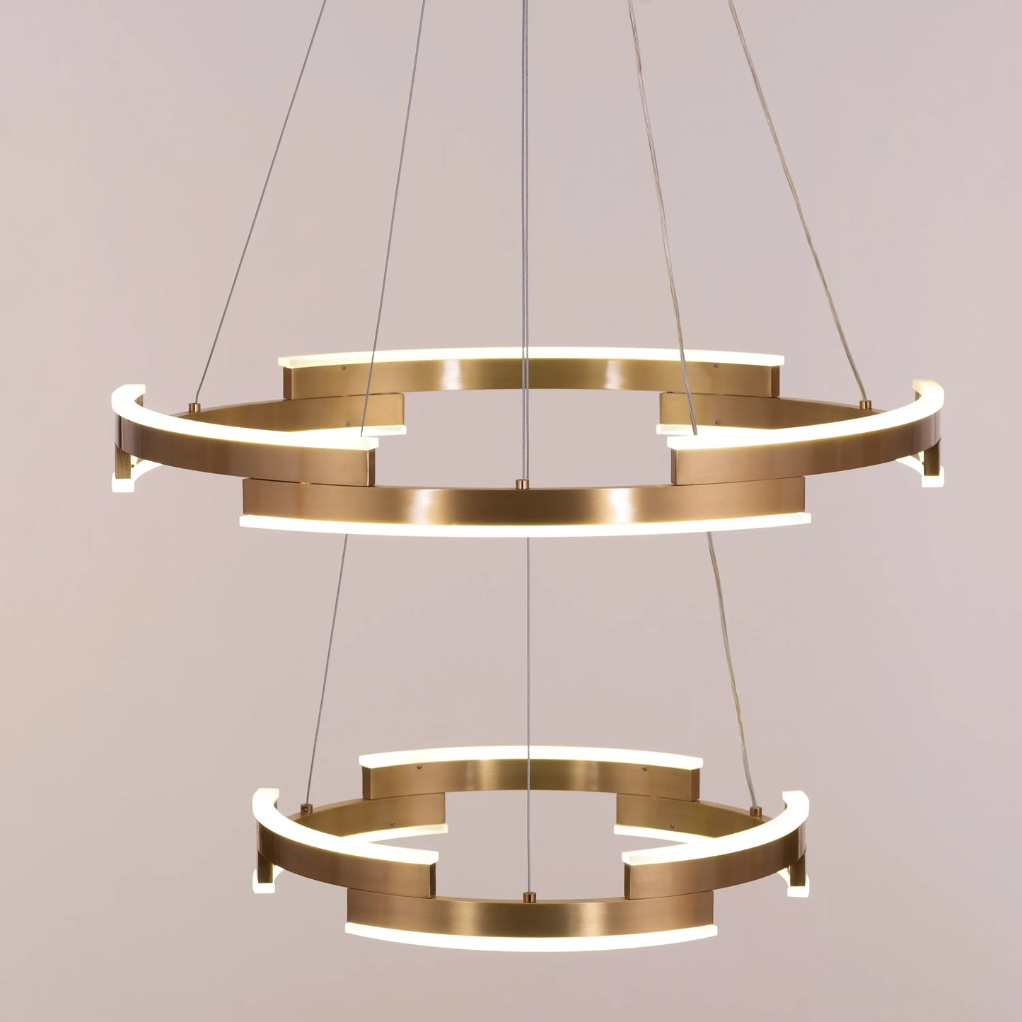 Bring A Friend (Medium, Gold, Dimmable LED with Remote Control) Chandelier