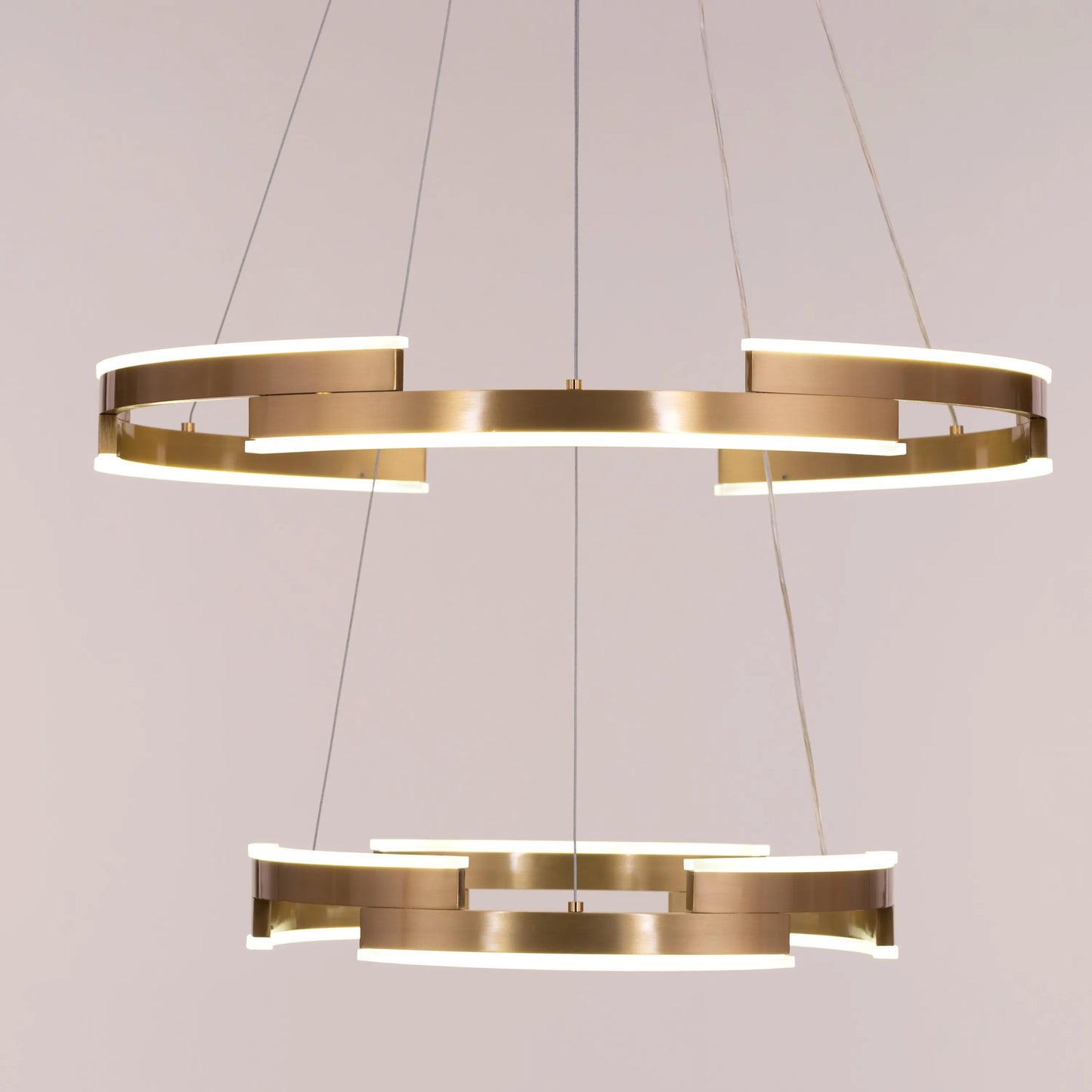 Bring A Friend (Medium, Gold, Dimmable LED with Remote Control) Chandelier
