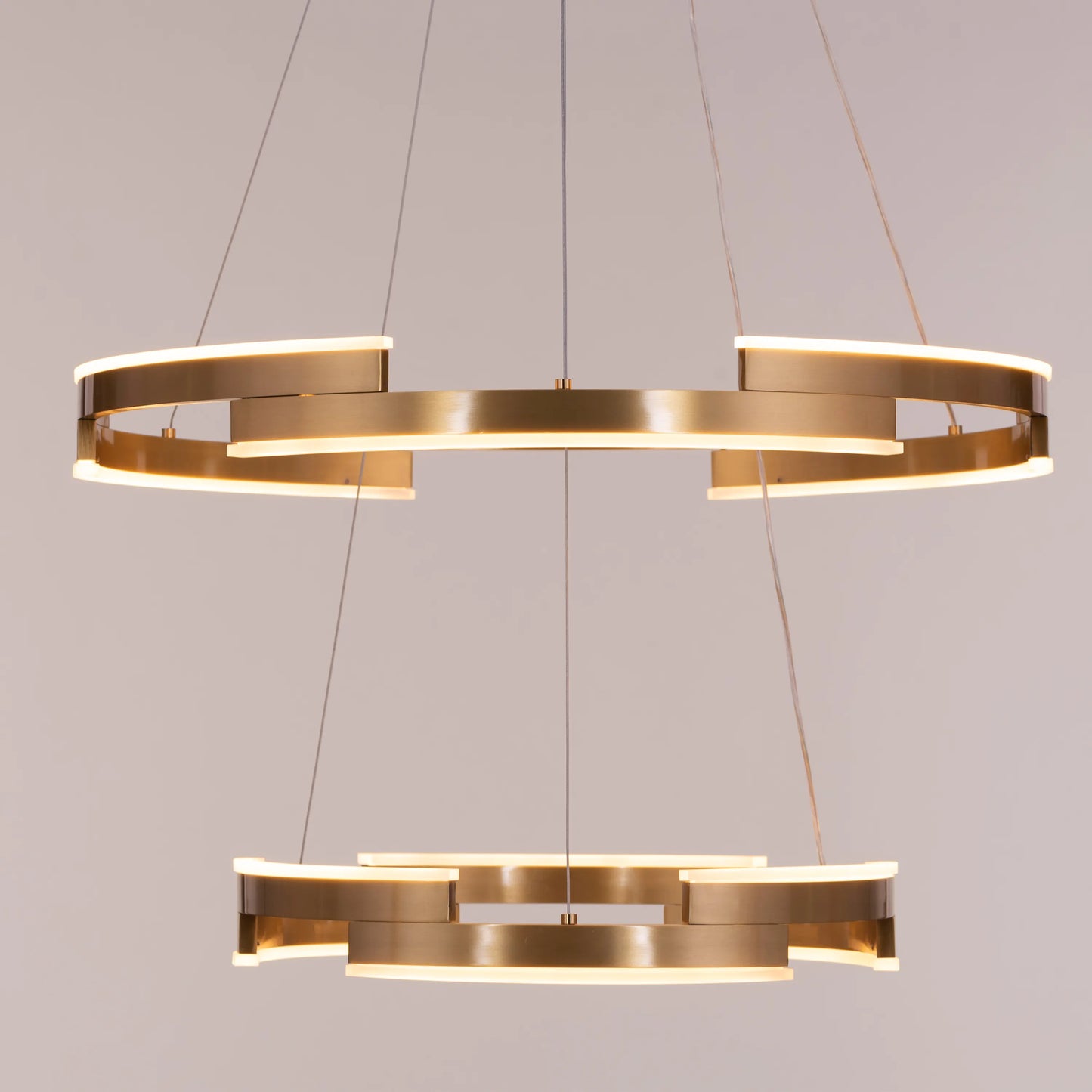 Bring A Friend (Medium, Gold, Dimmable LED with Remote Control) Chandelier