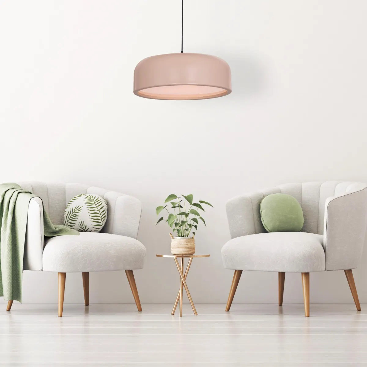 Artistic (19", Smart LED) Pendant Light (3 Smart LED Bulbs Included)