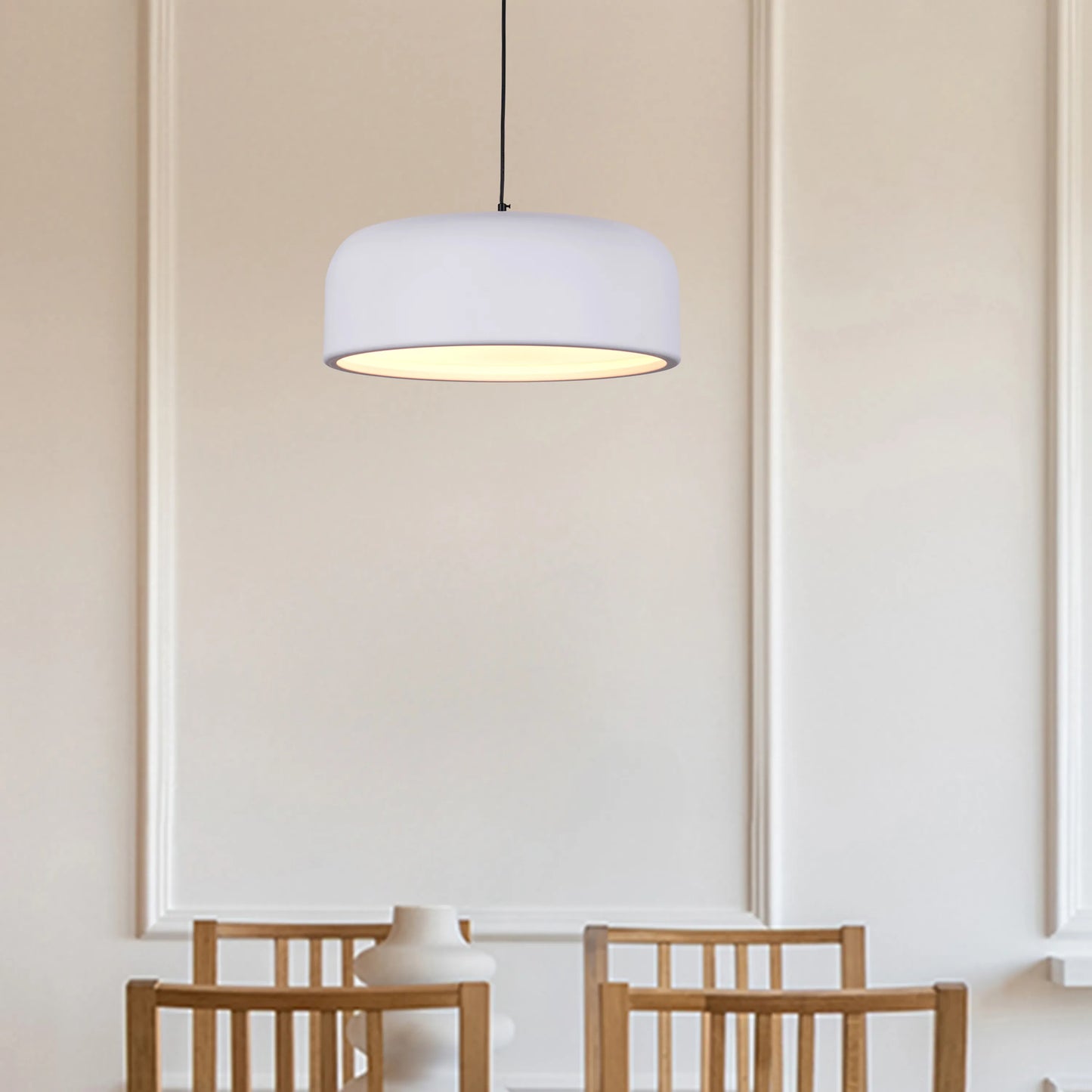 Artistic (19", Smart LED) Pendant Light (3 Smart LED Bulbs Included)