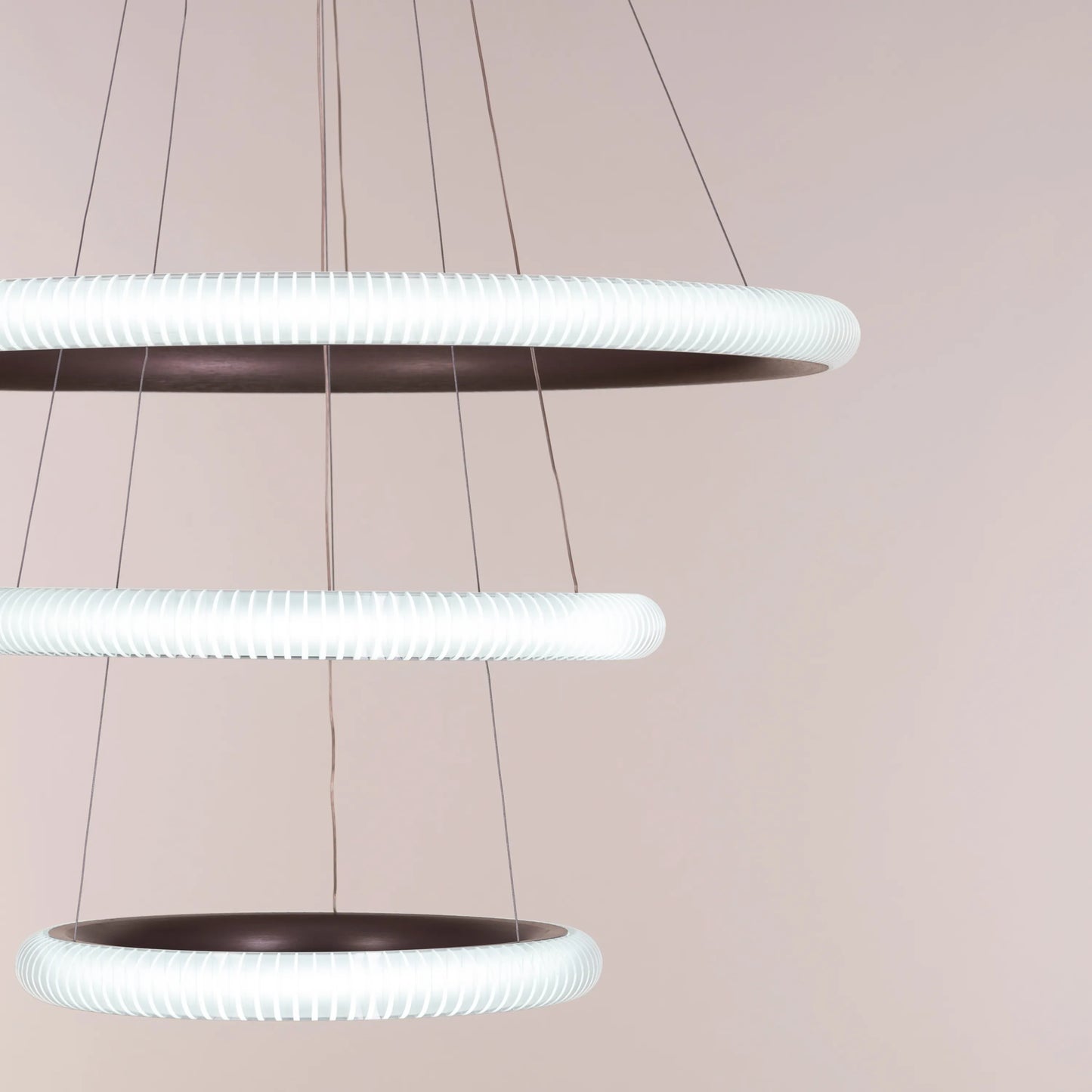 Dance All Night (Large, Brown, Dimmable LED with Remote Control) Chandelier