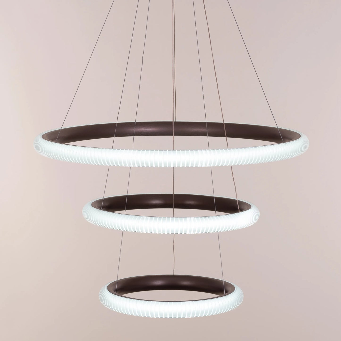 Dance All Night (Large, Brown, Dimmable LED with Remote Control) Chandelier