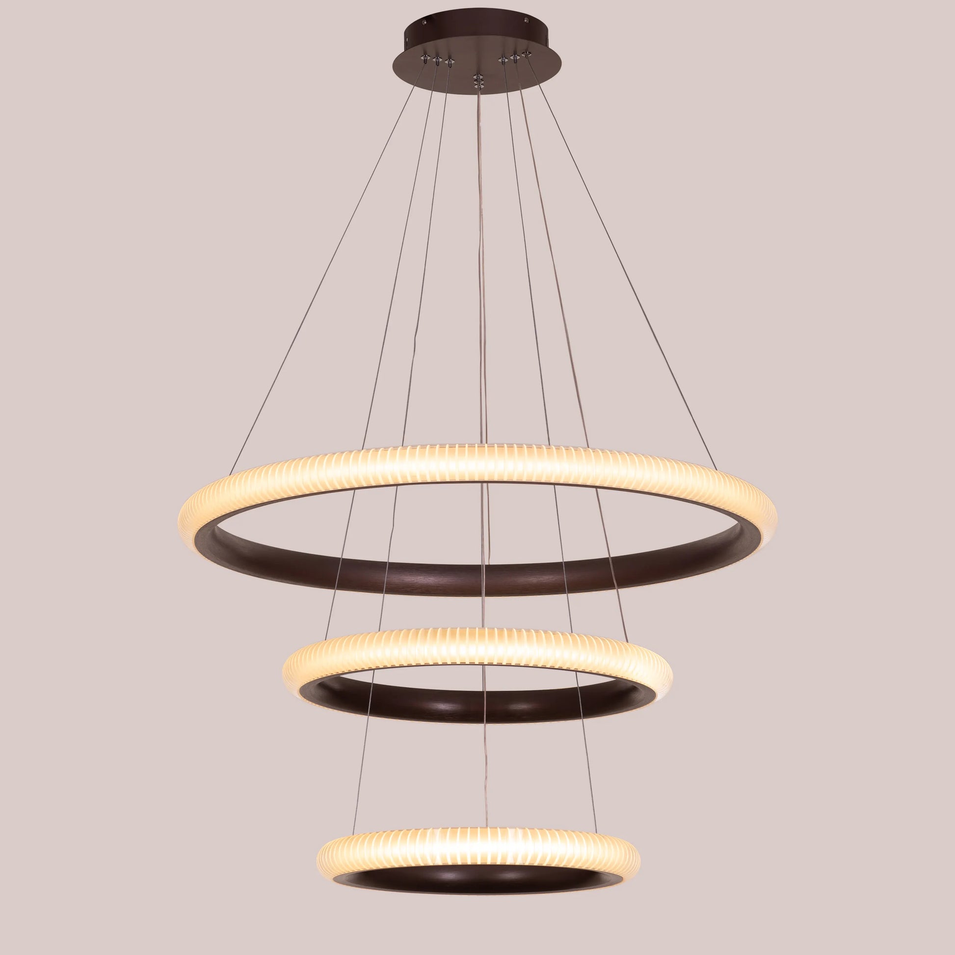 Dance All Night Chandelier in brown finish