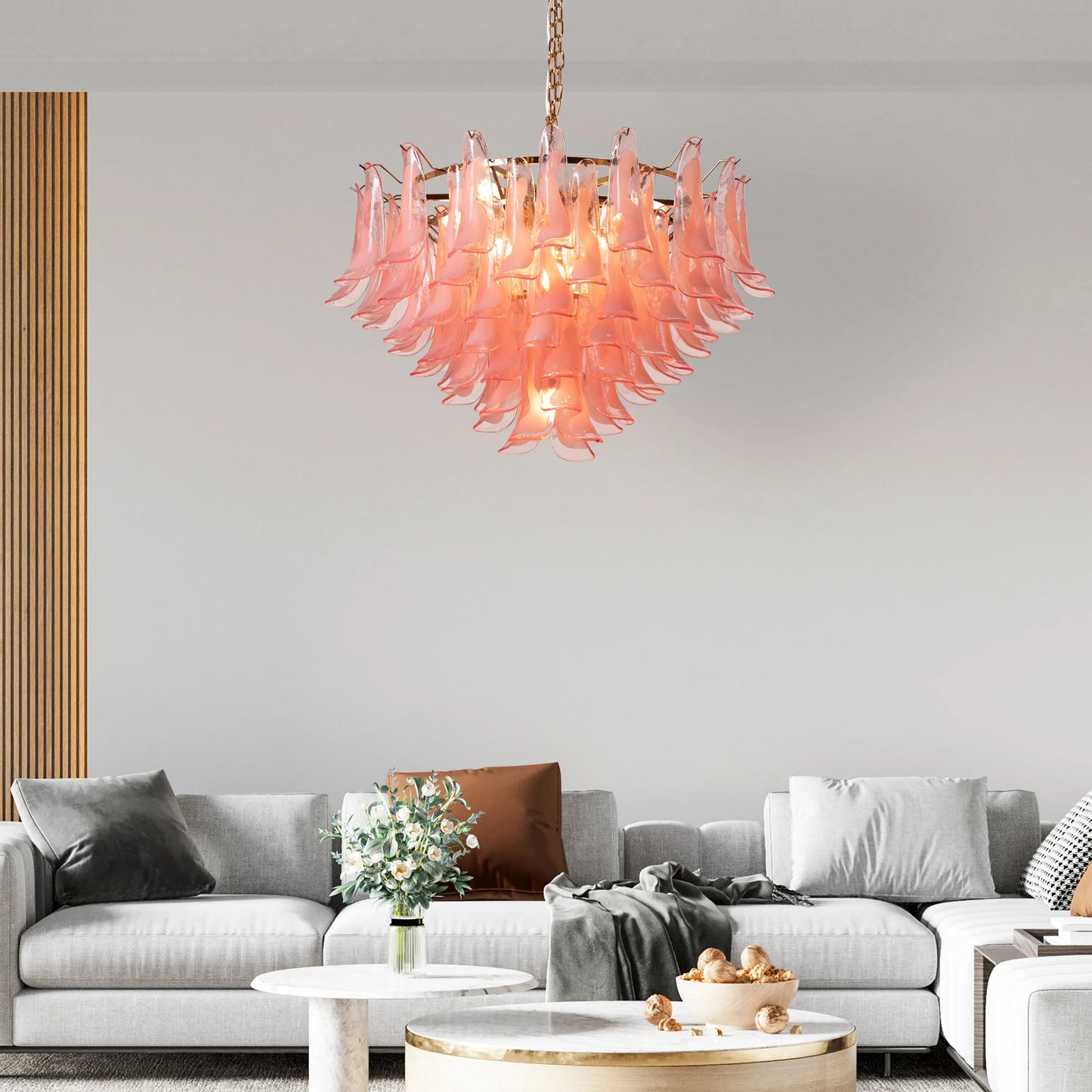 Somewhere In Barcelona Tinted Glass Chandelier